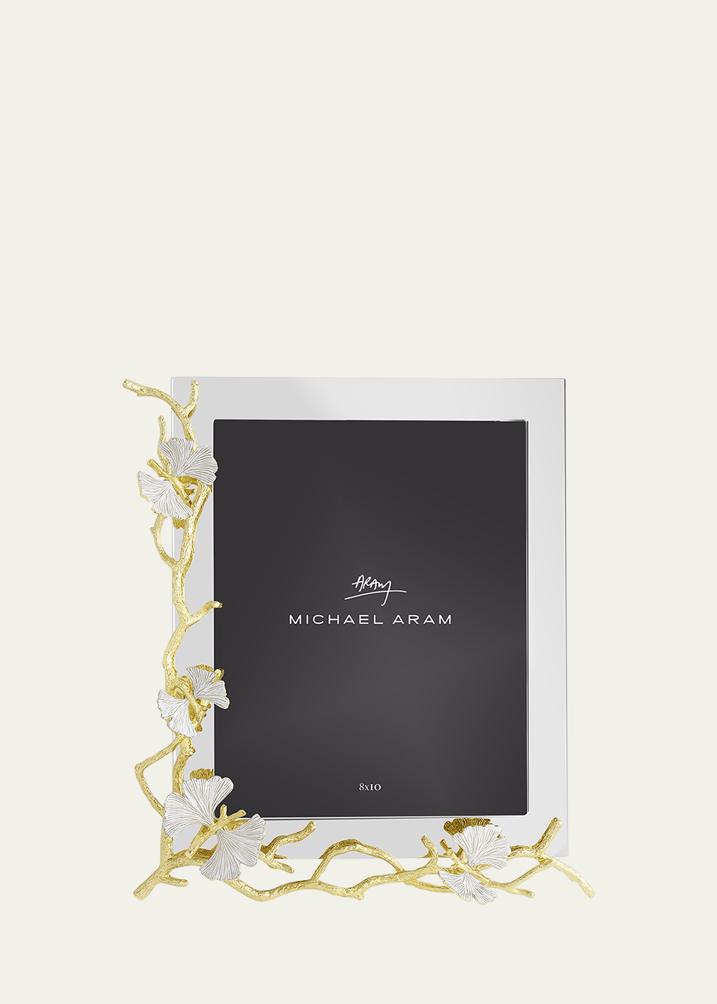 Michael Aram Butterfly Ginkgo White and Gold Frame, 8