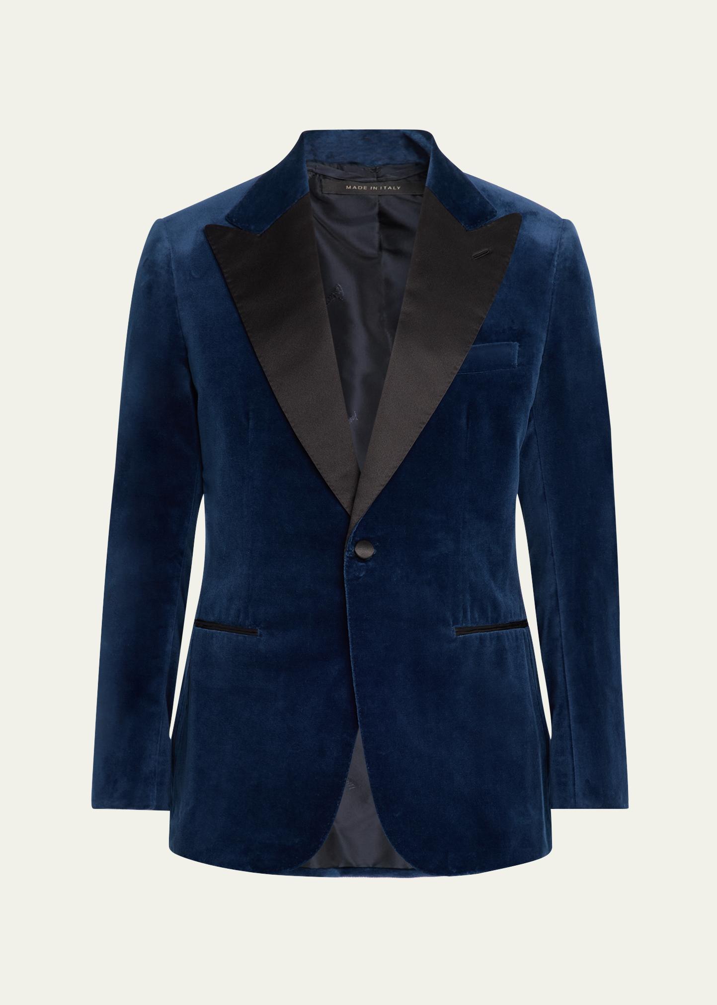 Brioni Men's Virgilio Velvet Peak-Lapel Sport Coat