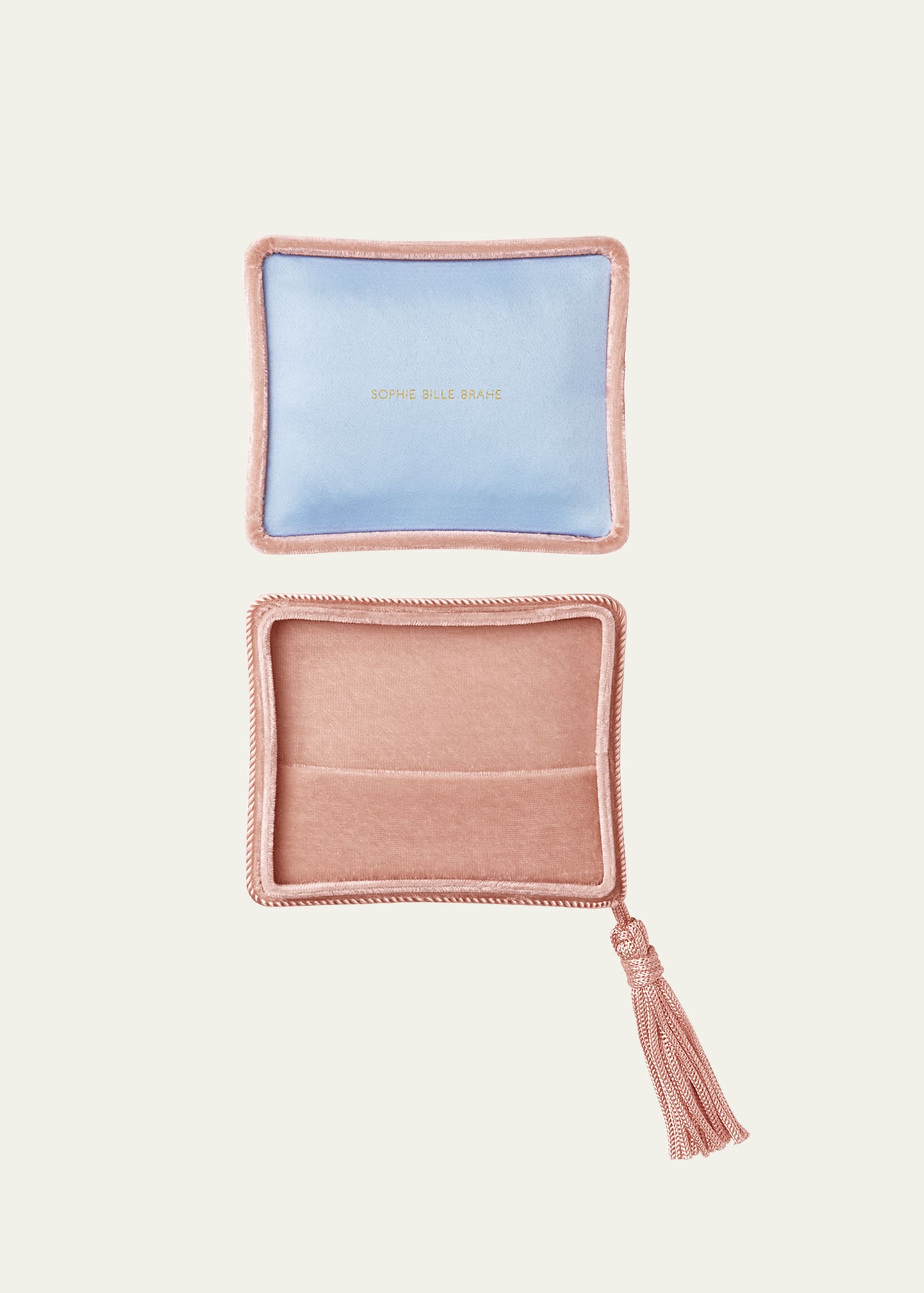 Sophie Bille Brahe Velvet Small Jewelry Box in Bellini, 10.5cm