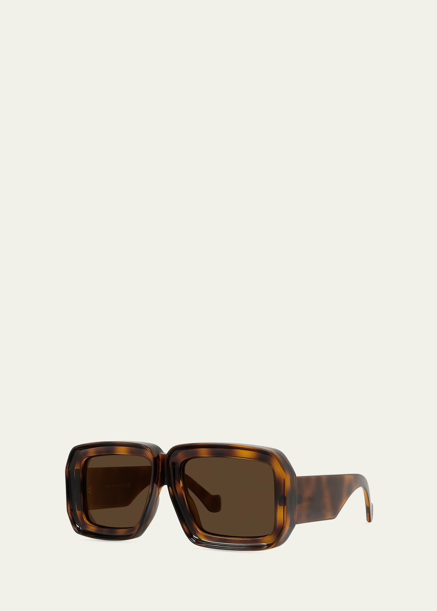 Loewe Logo Plastic Aviator Sunglasses - Bergdorf Goodman