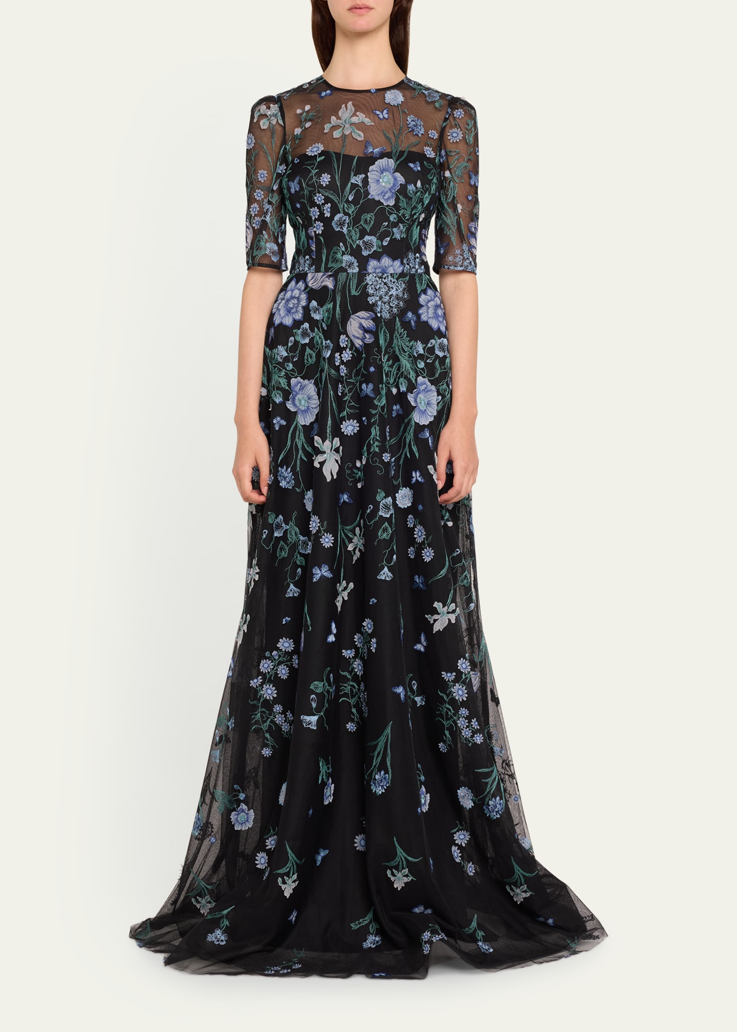 sachin and babi light blue dress Buy Designer Gown for Women in USA main image 1