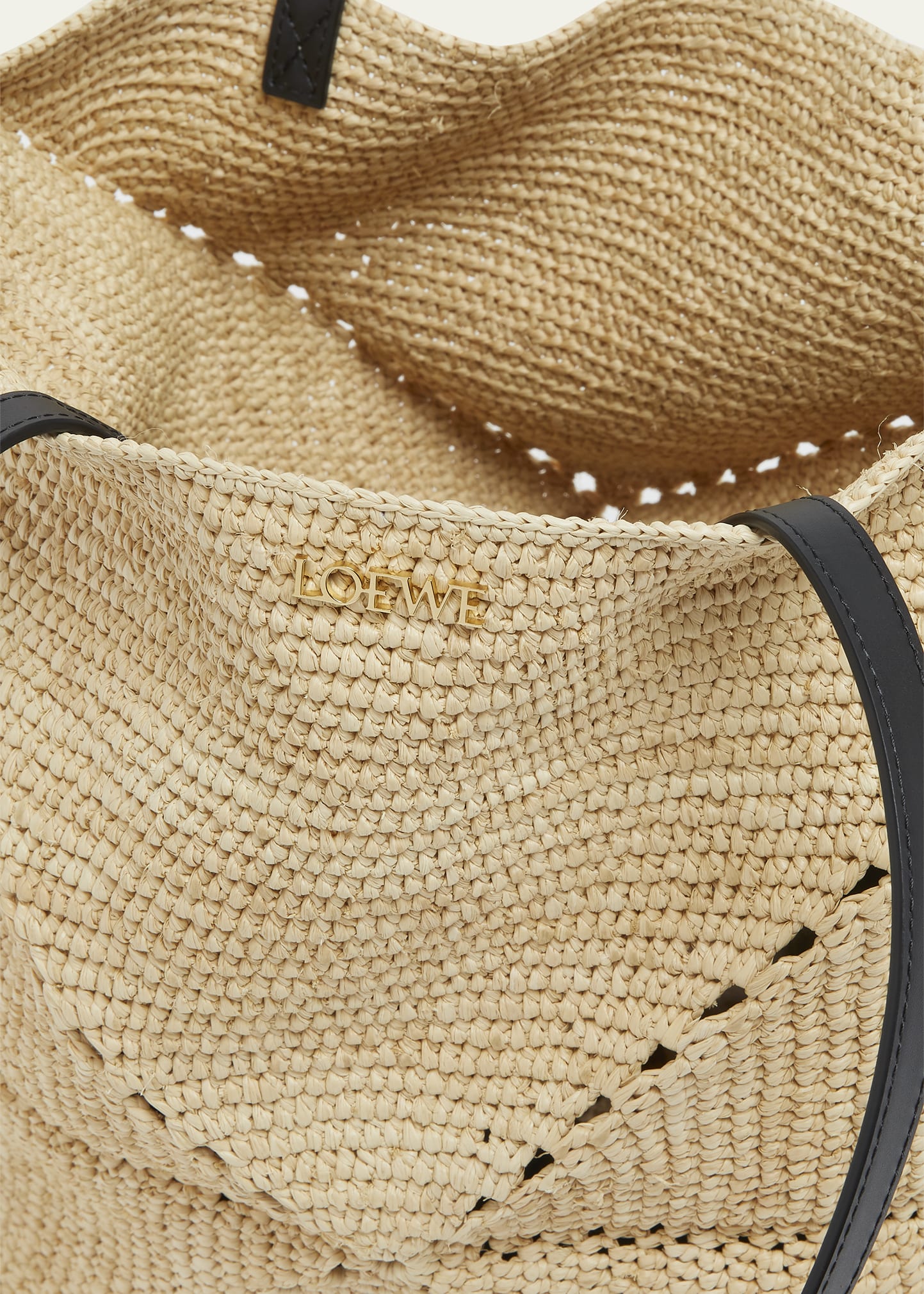 Loewe x Paula's Ibiza Medium Puzzle Fold Tote Bag in Raffia with