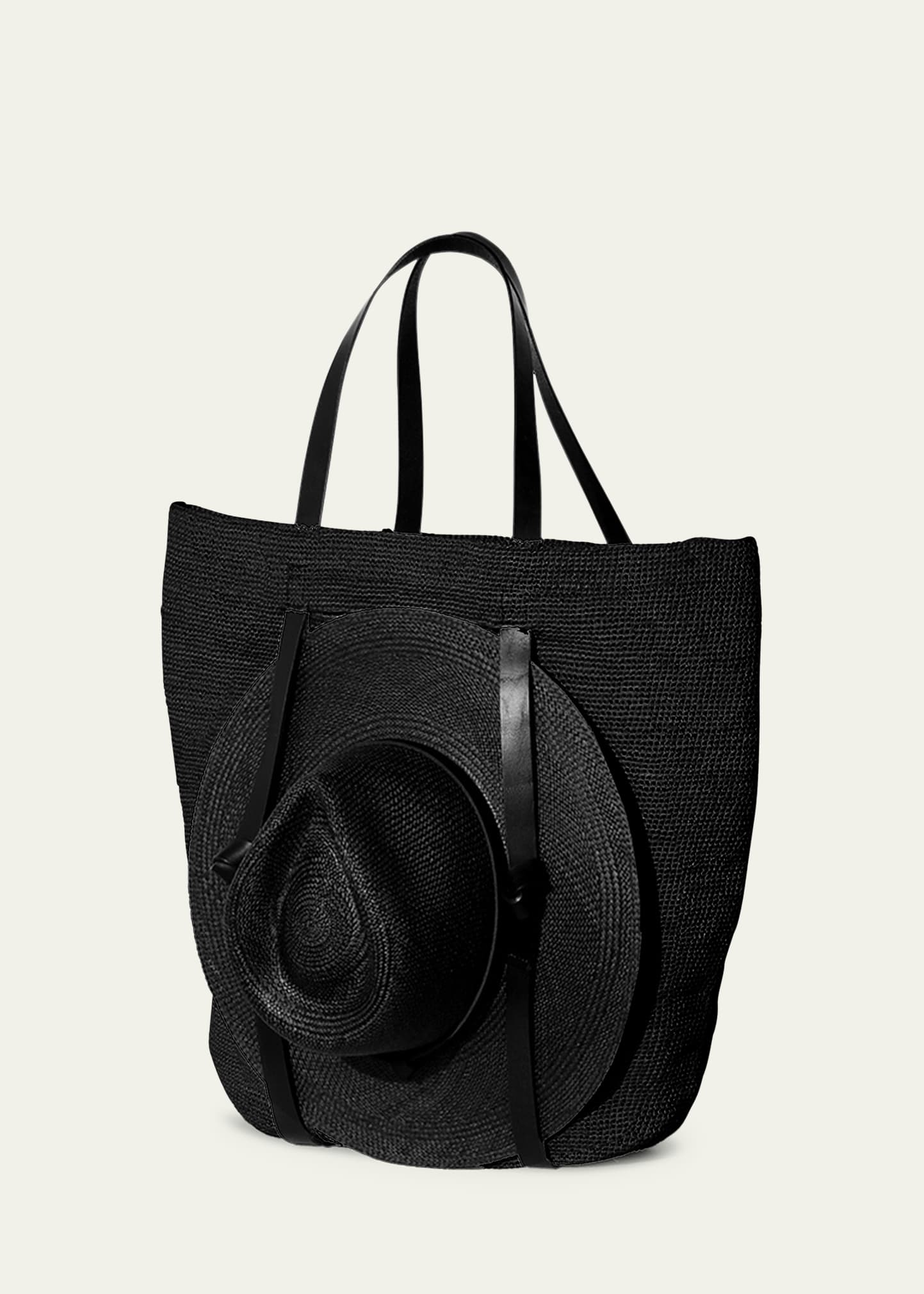 Janessa Leone Tanner Raffia Hat Tote Bag - Bergdorf Goodman