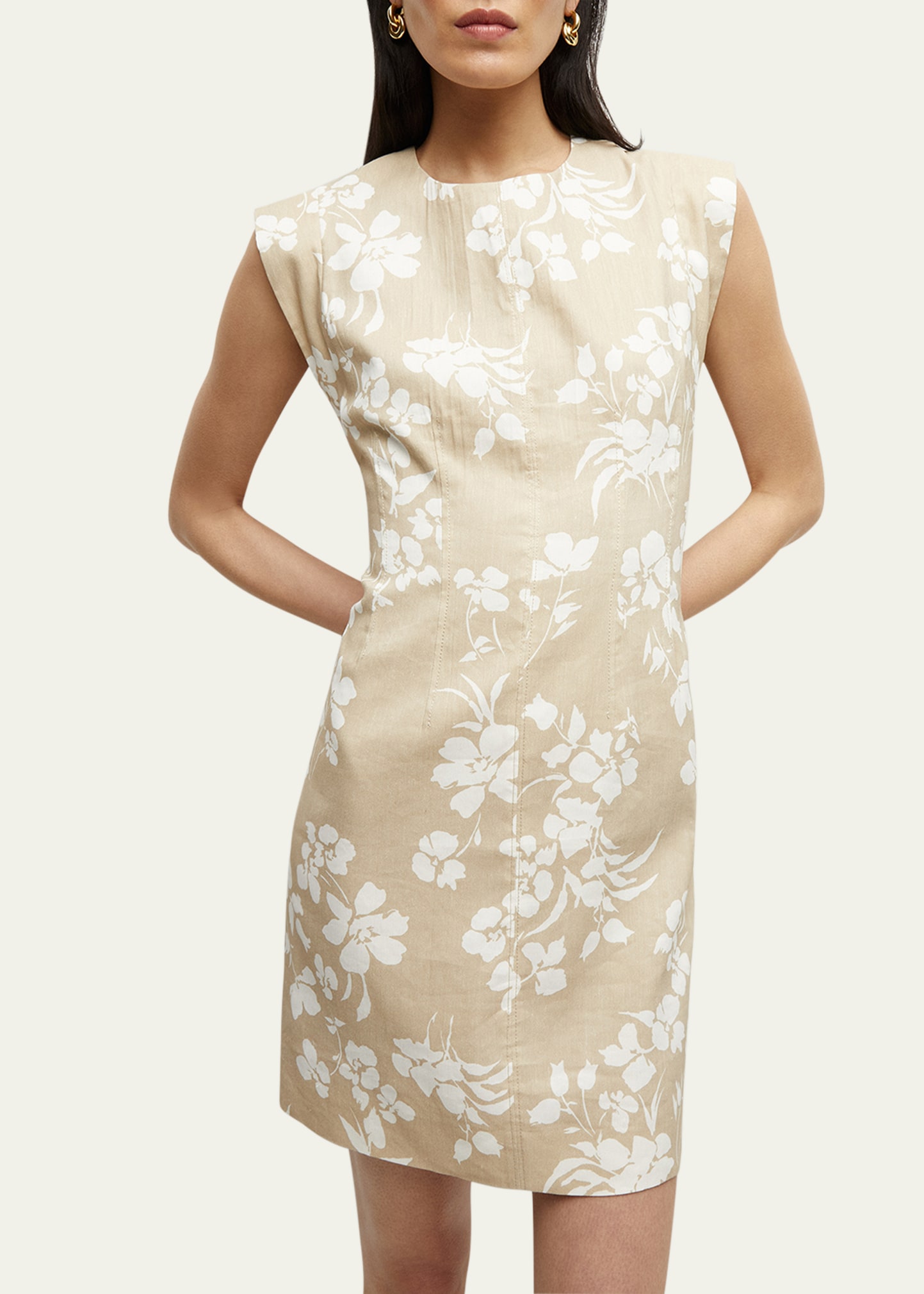 Veronica Beard Rosedale Stretch-Linen Dress - Bergdorf Goodman
