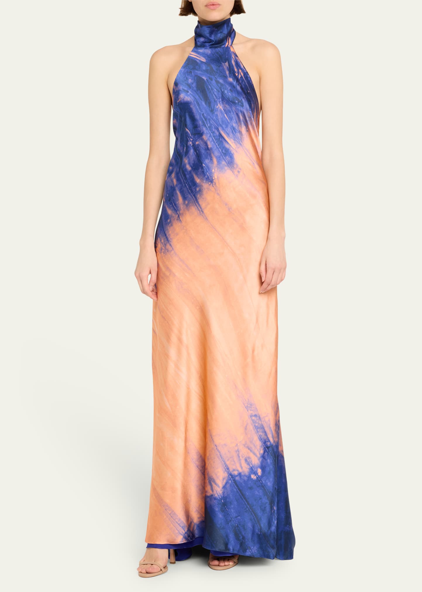 anabelle halter neck midi dress navy Kulani Kinis Halter Maxi Dress in Blue main image 0