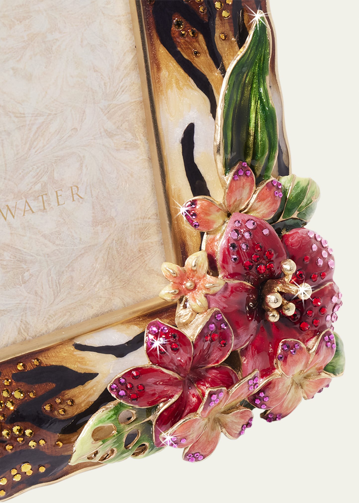 Jay Strongwater Tropical Flower Frame, 5