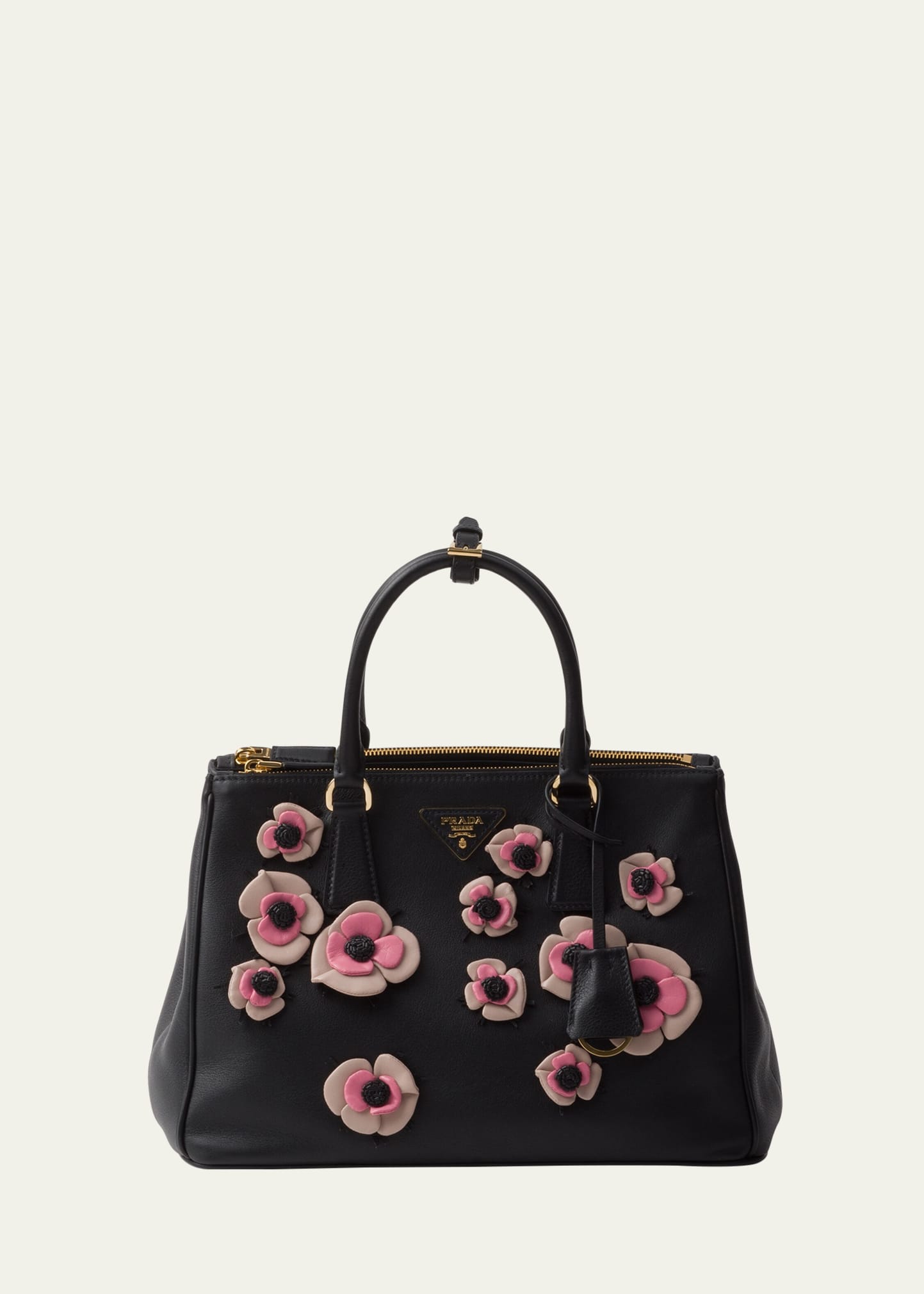 Prada Galleria Floral Leather Top-Handle Bag - Bergdorf Goodman