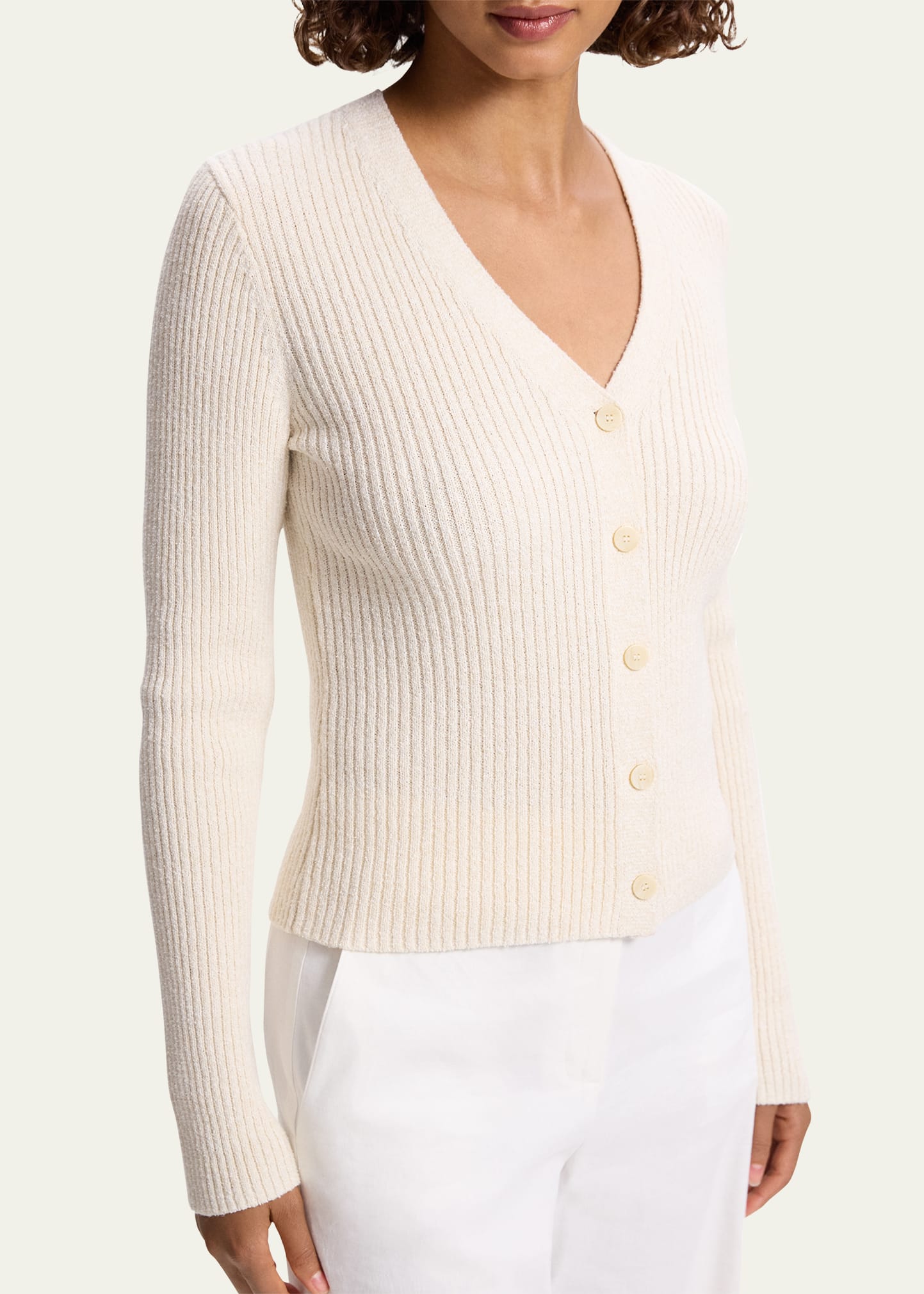 トップス Theory Wooster Crepe Knit Fitt Cardigan Crepe Knit Pointelle Cardigan | Theory