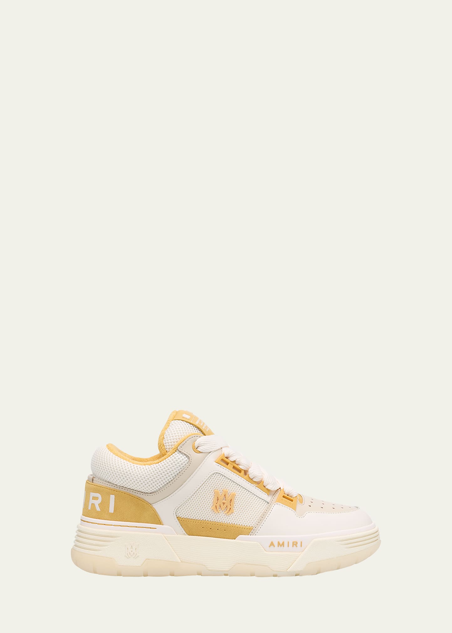 Men's MA-1 Leather & Mesh Low-Top Sneakers