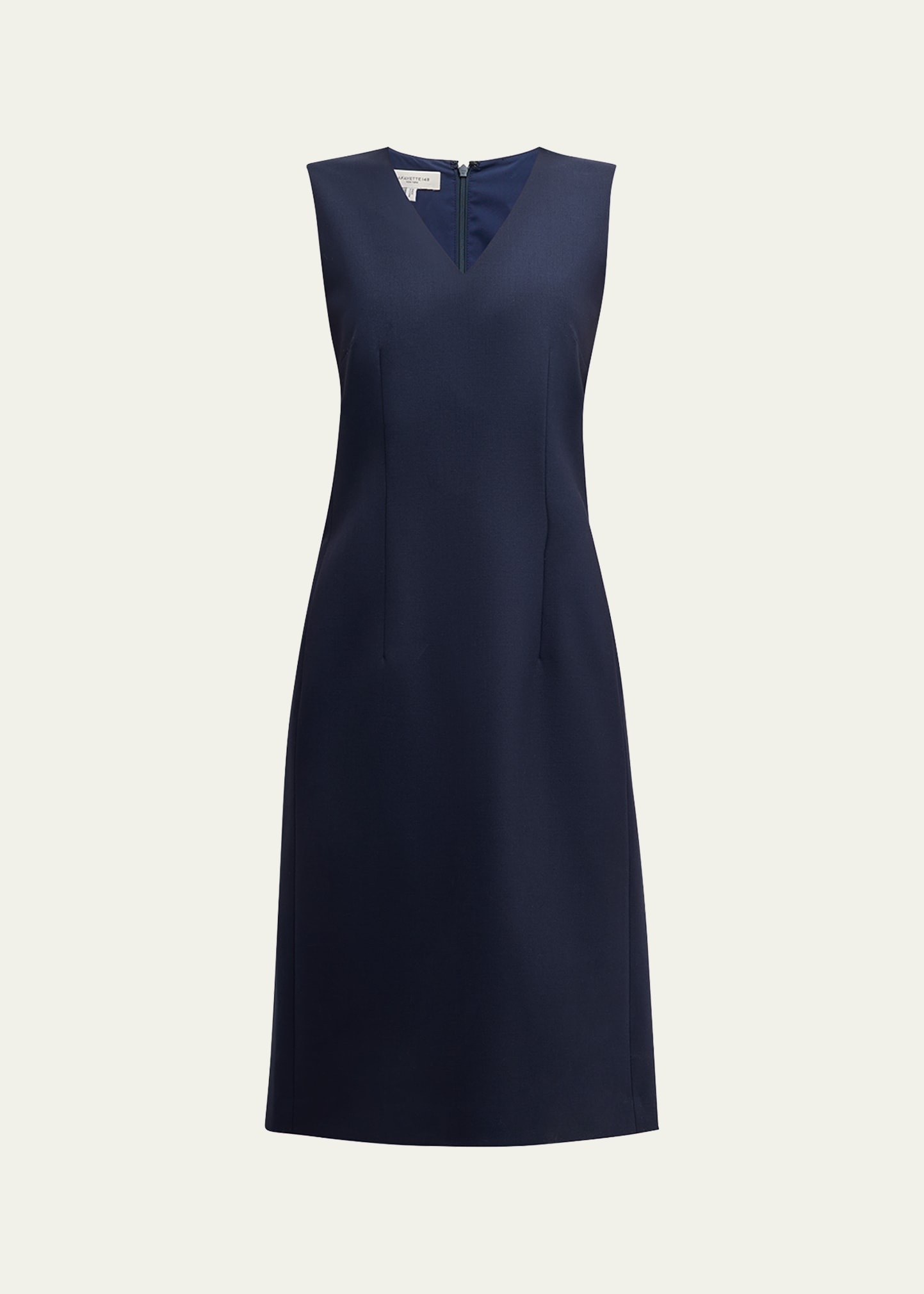 lafayette 148 new york sleeveless pleated a-line maxi dress Lafayette 148 New York Floor Length Sheath Gown