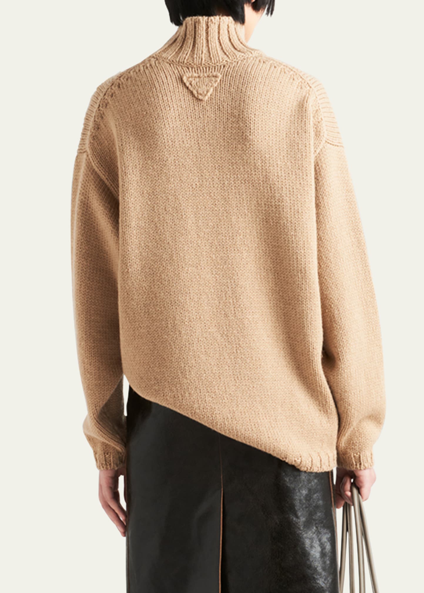 Prada Floral Wool Intarsia Long-Sleeve Sweater - Bergdorf