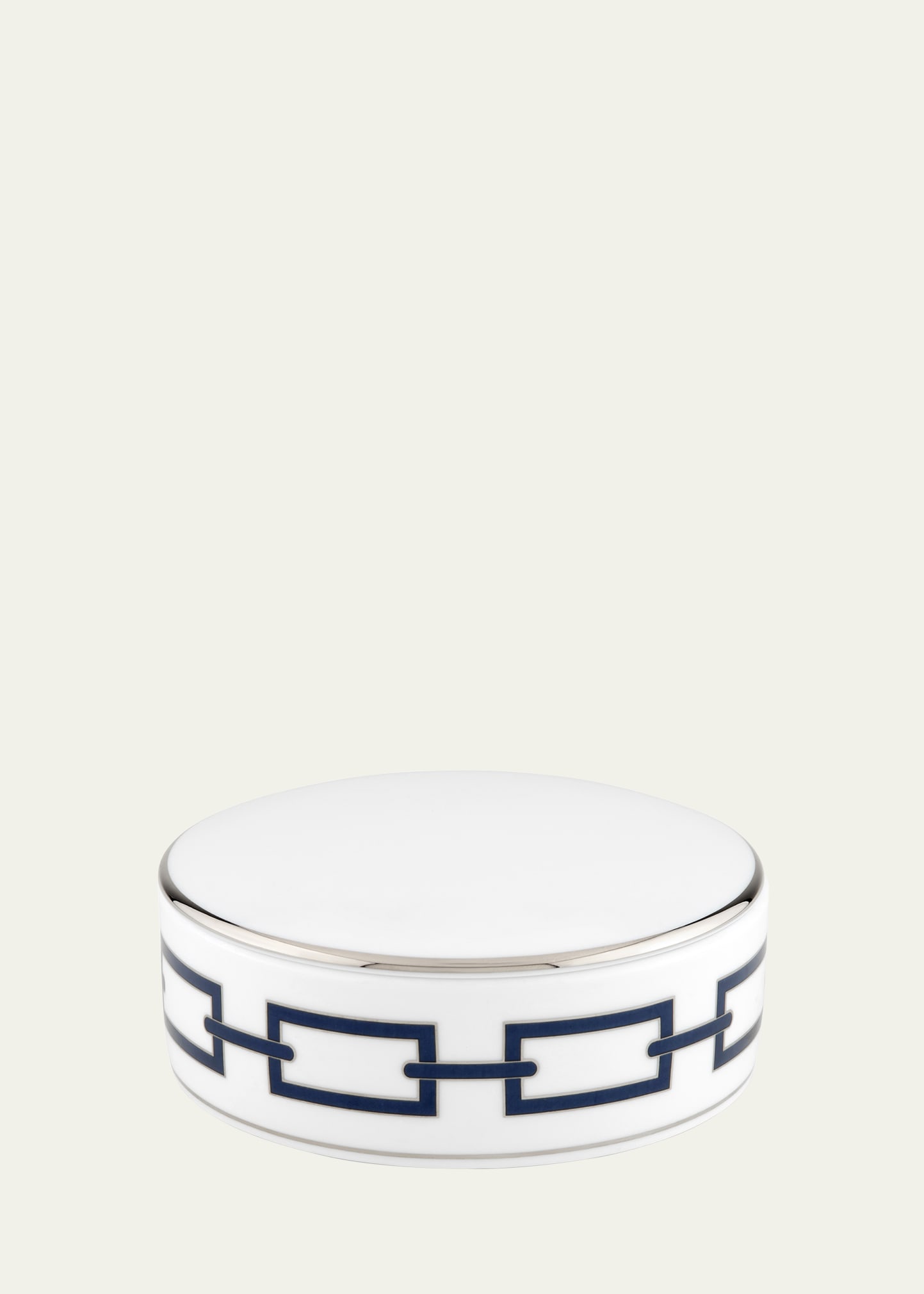 GINORI 1735 Catene Sapphire Round Box