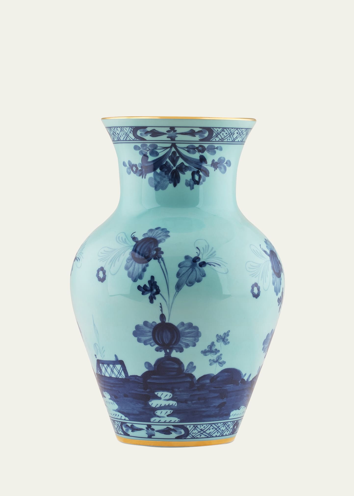 GINORI 1735 Oriente Italiano Ming Vase, Iris
