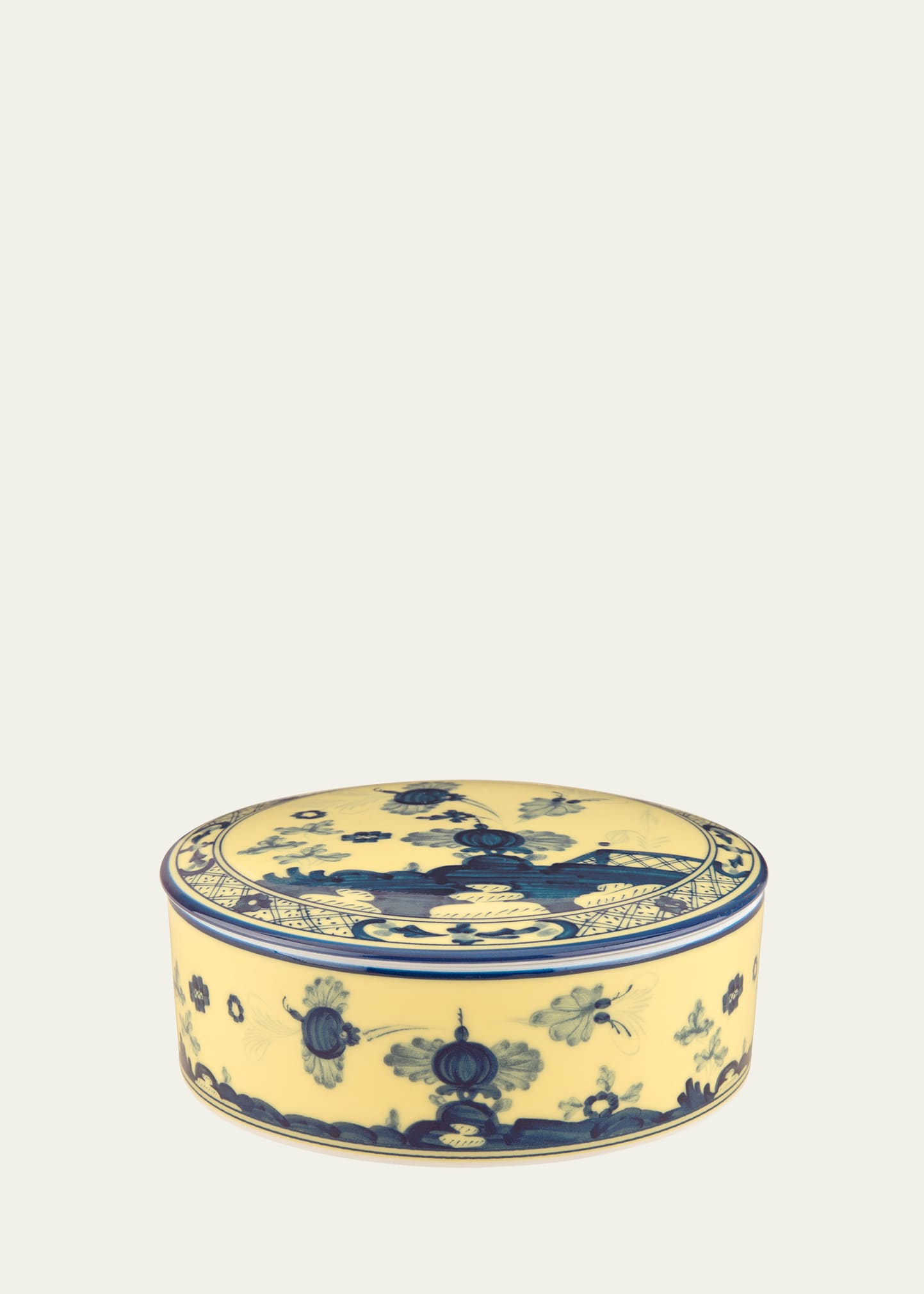 GINORI 1735 Citrino Round Covered Box