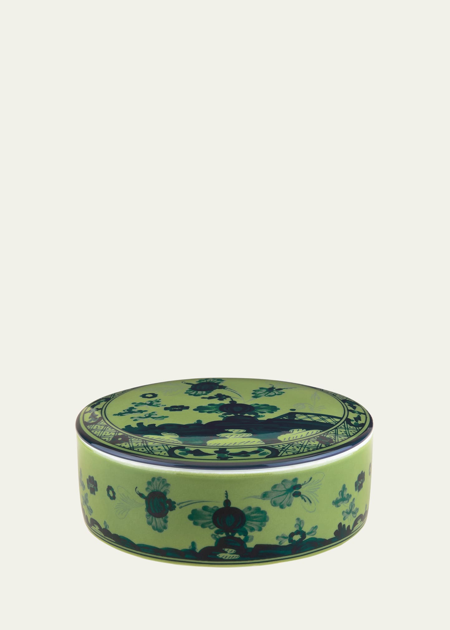 GINORI 1735 Malachite Round Covered Box