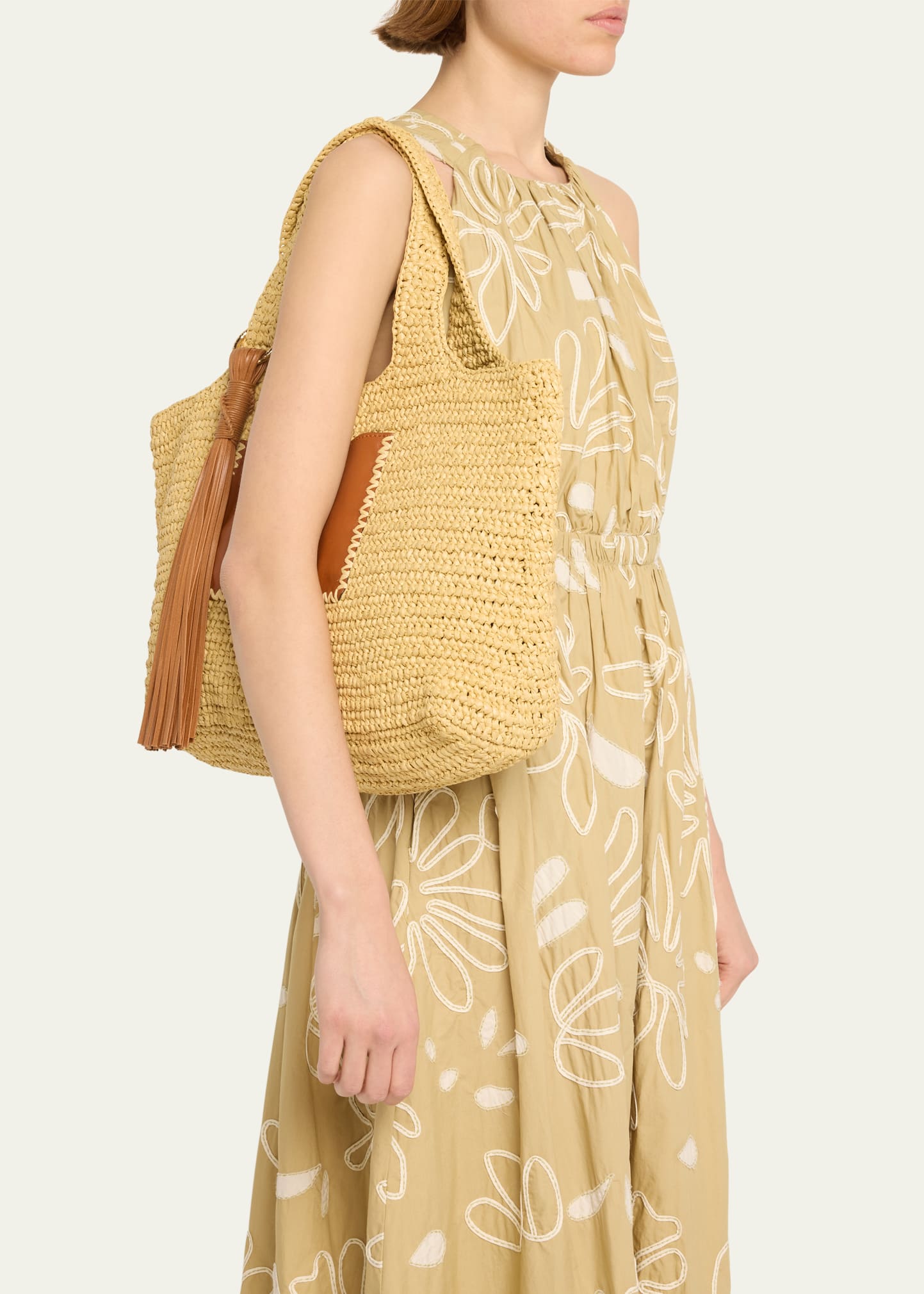Ulla Johnson Kamari Crochet Shopper Tote Bag - Bergdorf Goodman