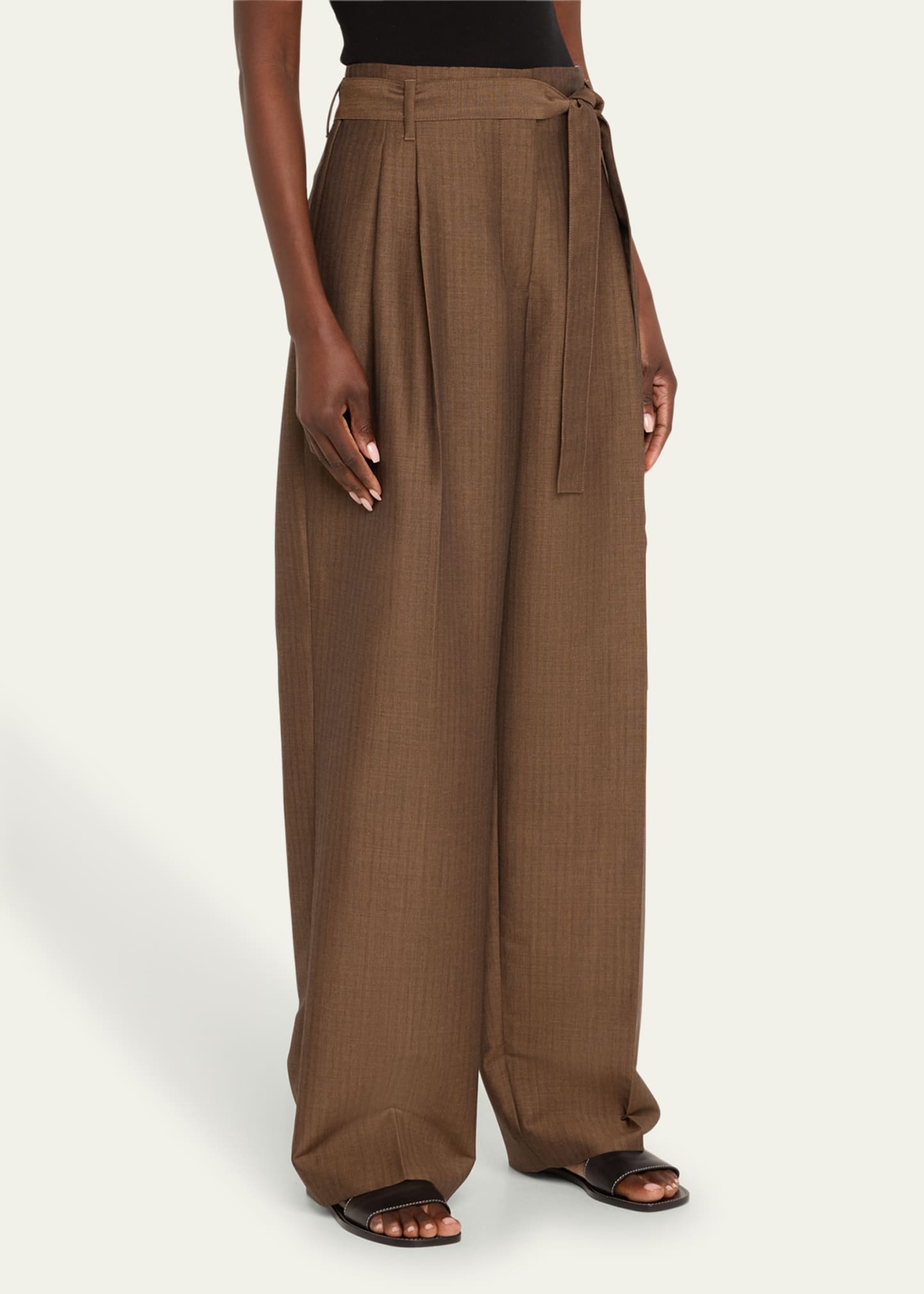 LIDNMSUMMER WOOL WIDE SLACKS　L TWP New Didi Wool Wide-Leg Pants | Saks Fifth Avenue