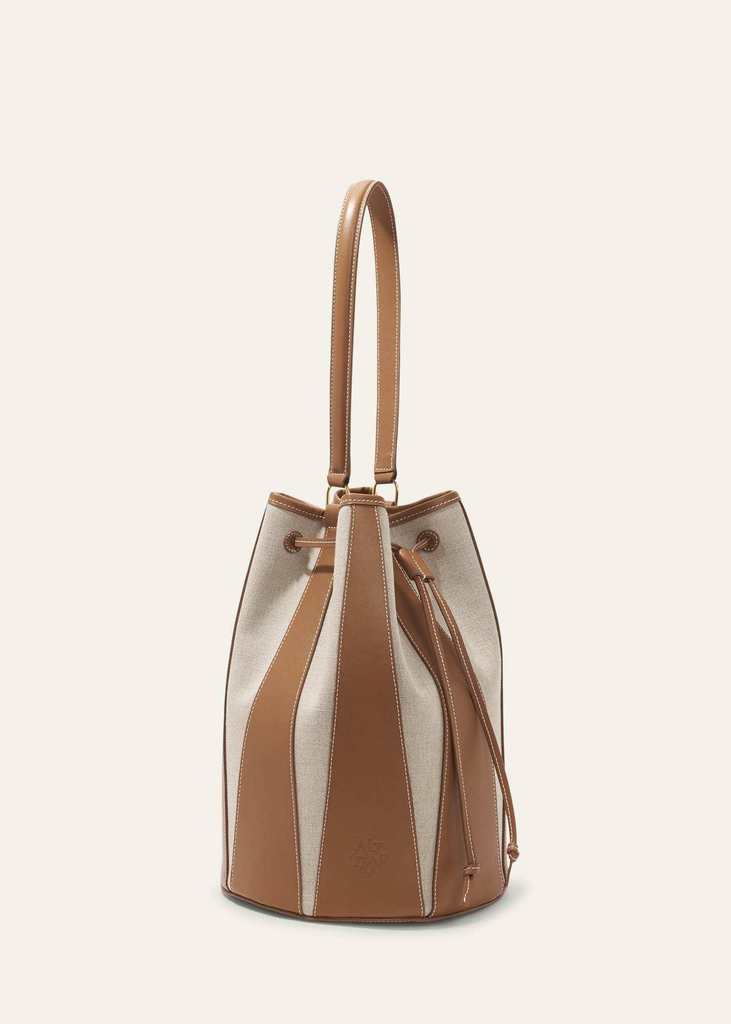 Altuzarra Drum Large Canvas & Leather Bucket Bag - Bergdorf Goodman