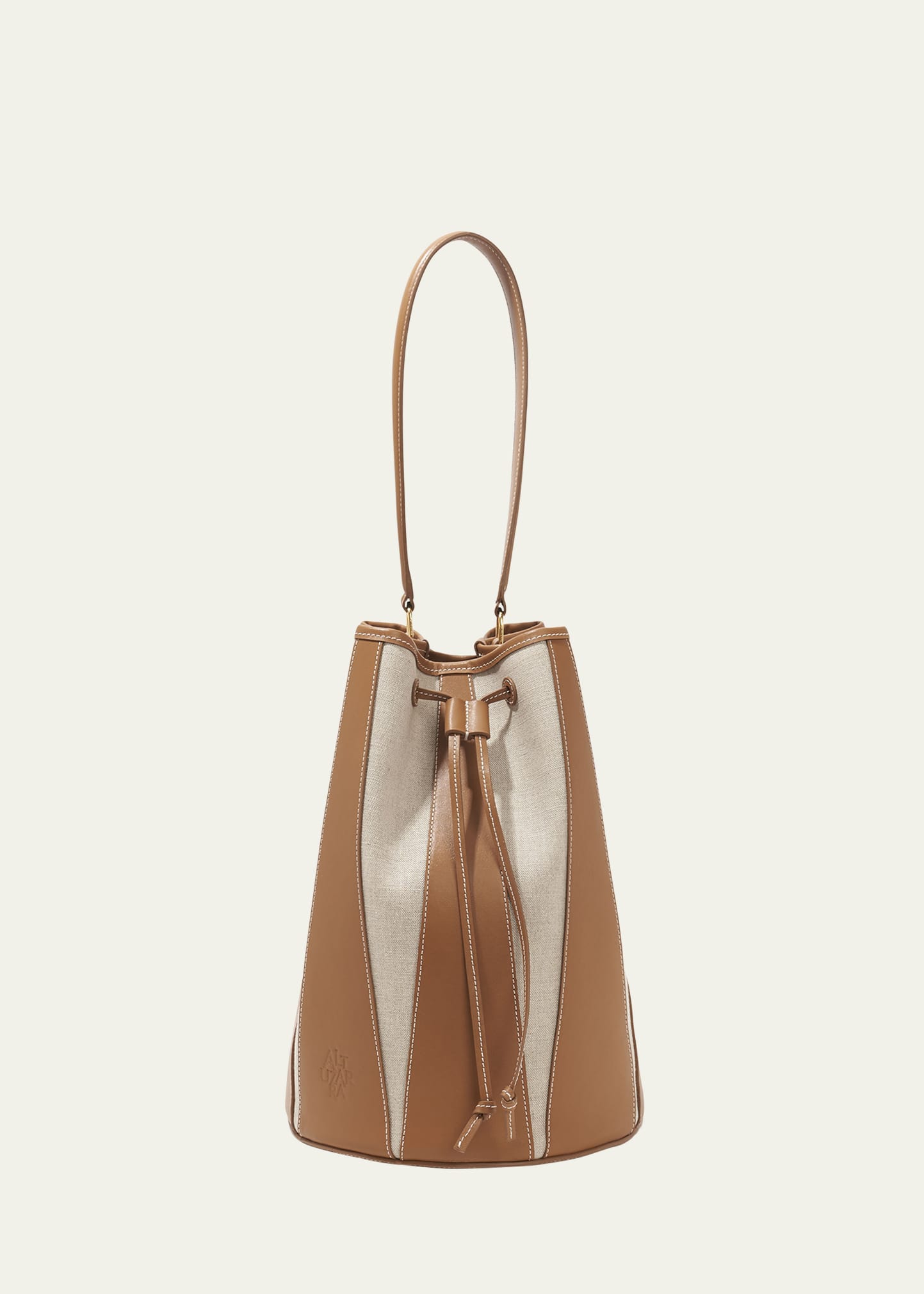 Altuzarra Drum Large Canvas & Leather Bucket Bag - Bergdorf Goodman