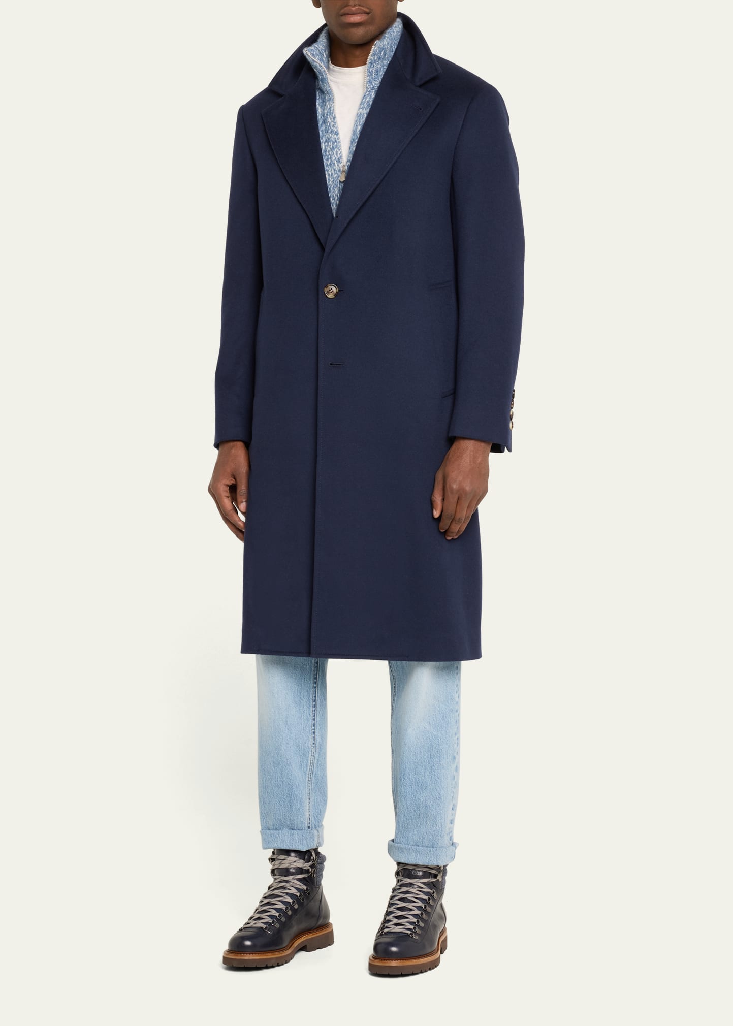 【ドンルク】＊BRUNELLO CUCINELLI＊ウールコートL L BRUNELLO CUCINELLI(ブルネロクチネリ) コートその他(メンズ