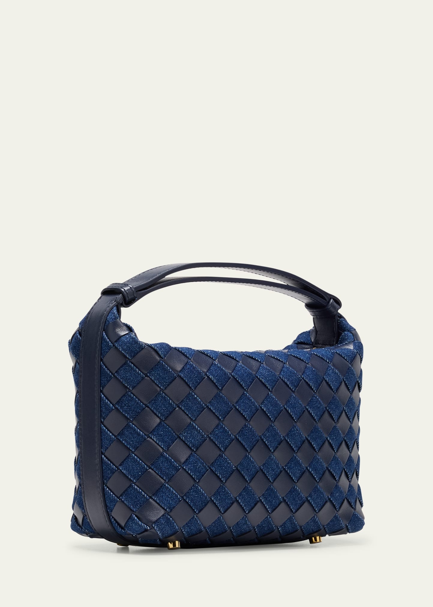 Bottega Veneta Mini Wallace Denim Top-Handle Bag - Bergdorf