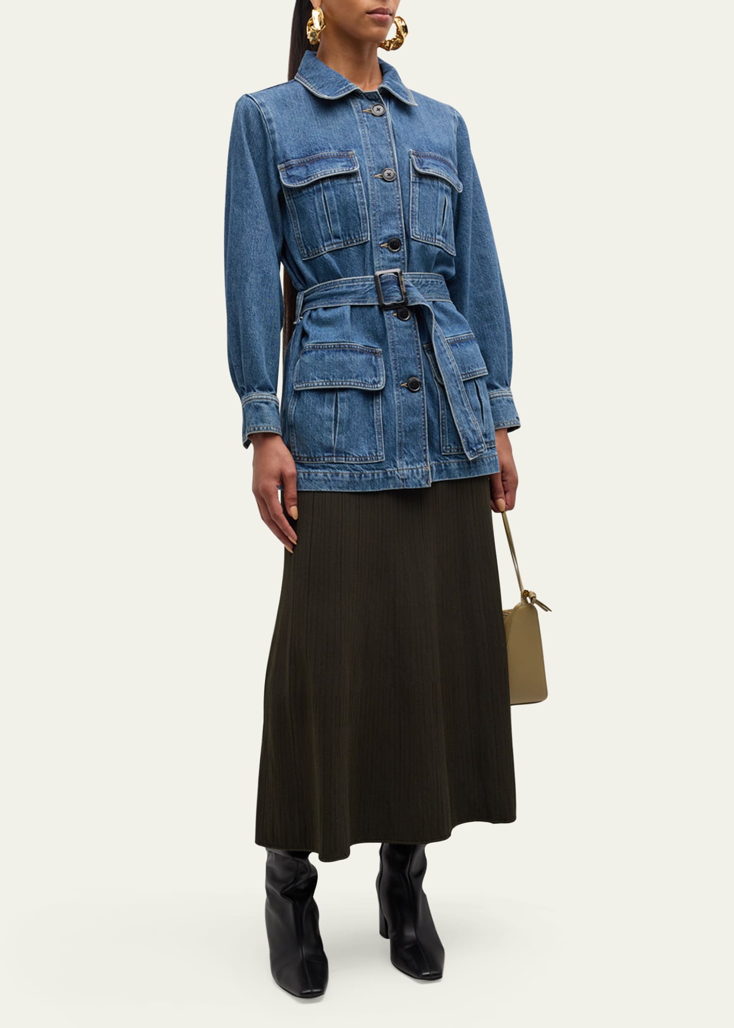 FRAME Denim Safari Jacket - Bergdorf Goodman