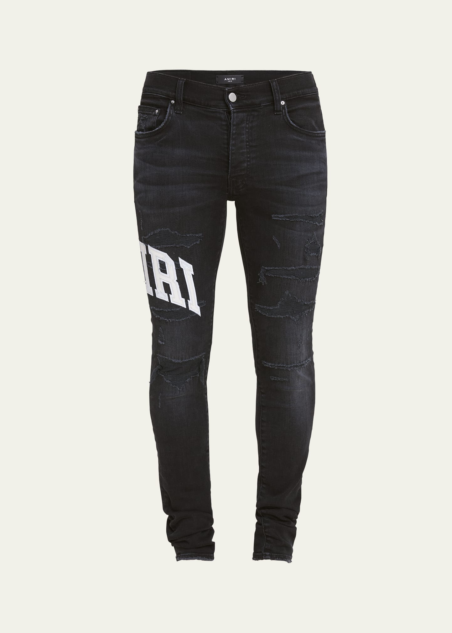 Amiri jeans 2024 Logo Embroidered