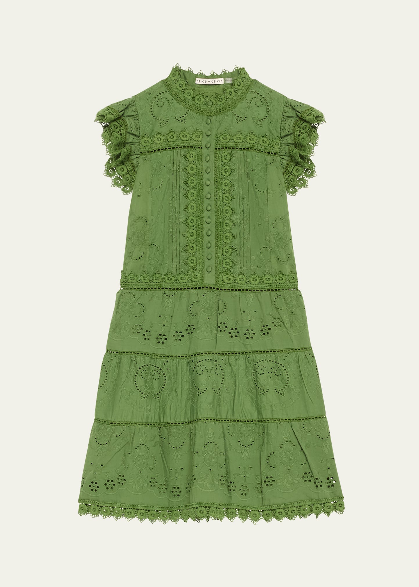 alice olivia nat embroidered dress NWT alice + olivia Nat Embroidered Sleeveless Dress Black Women's Size 0  $695