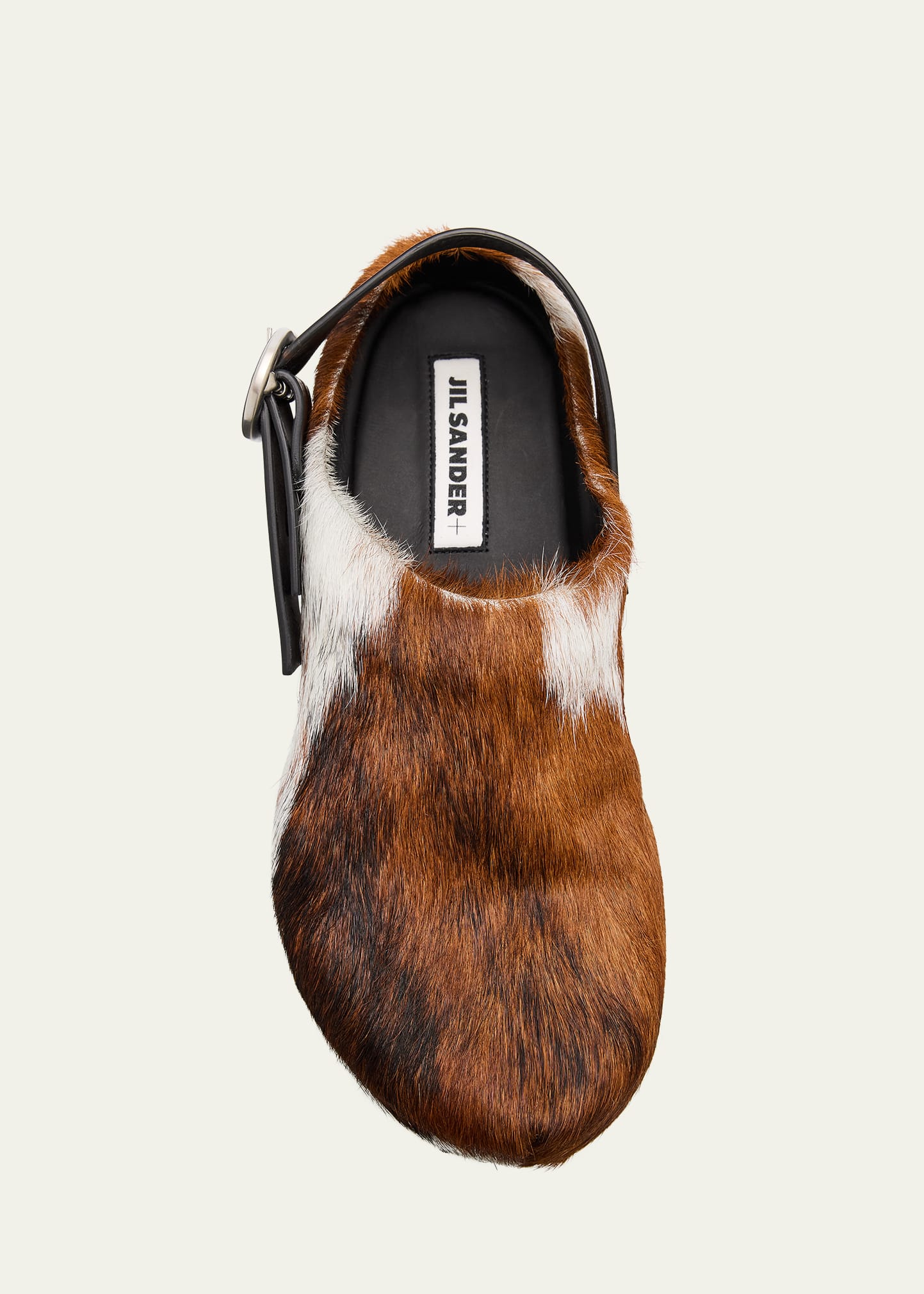 Jil Sander Calf Hair Platform Clogs - Bergdorf Goodman