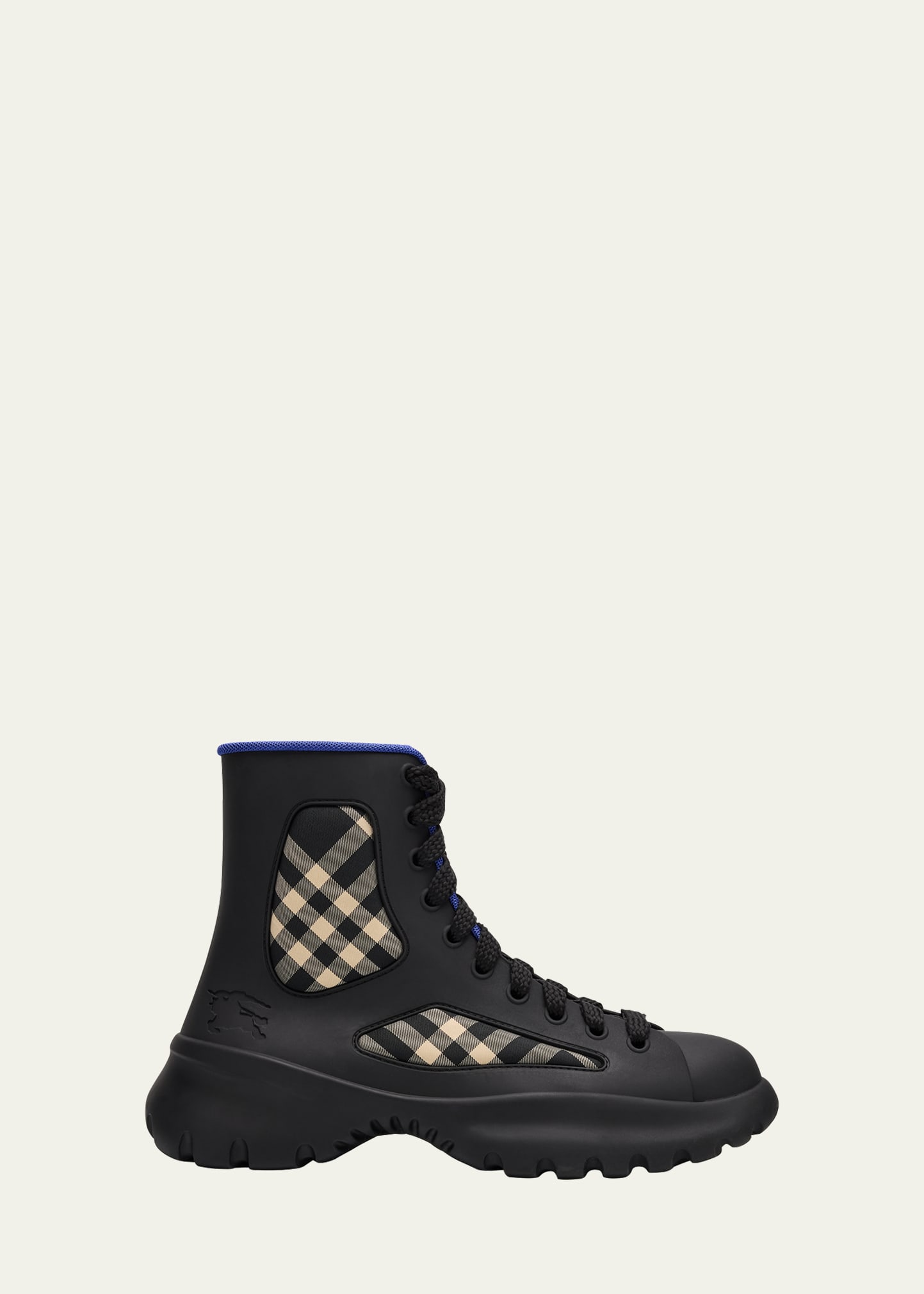Burberry Men's Boulder Rubber Lace-Up Boots - Bergdorf Goodman