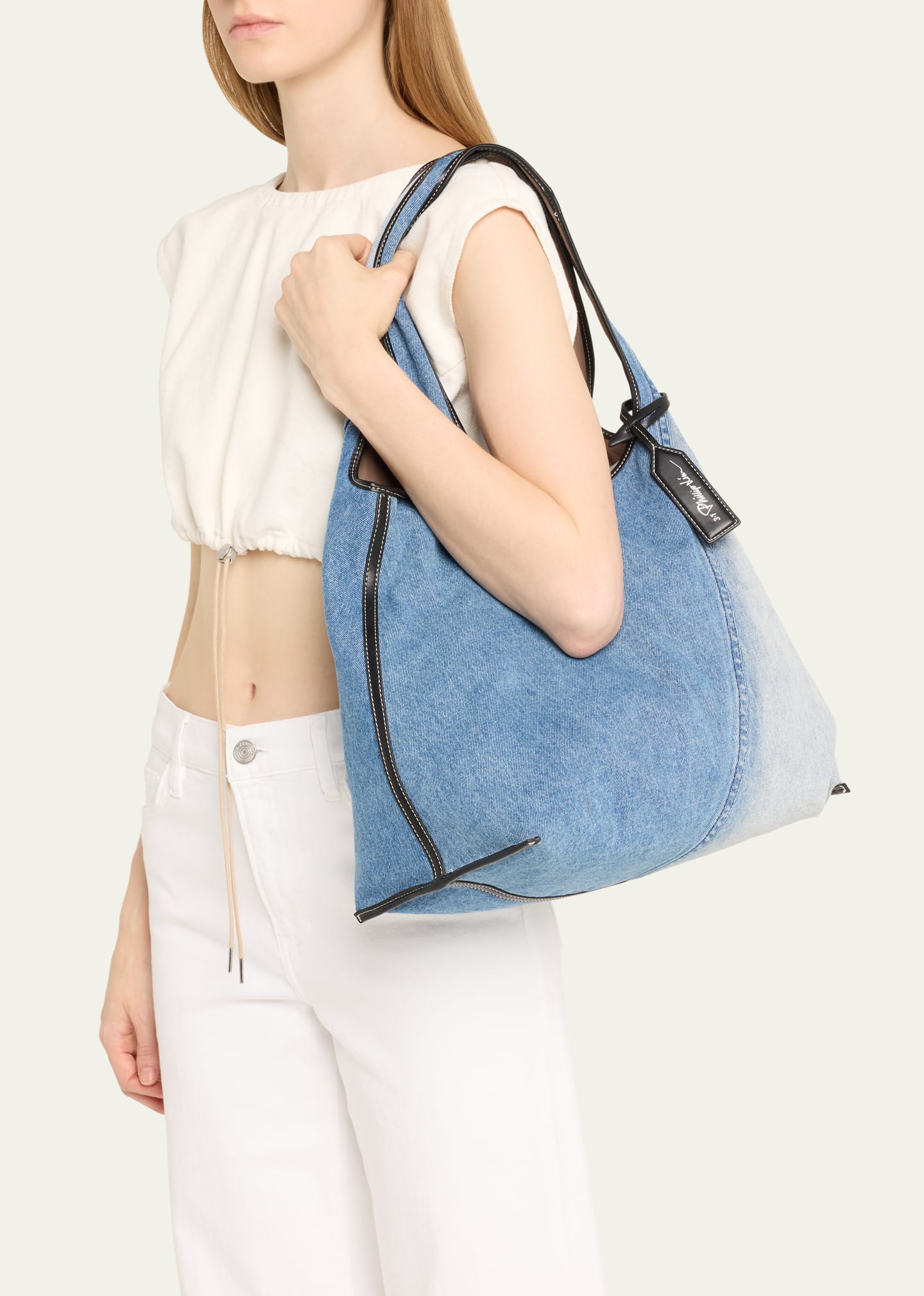 3.1 Phillip Lim 31 hour bag デニムトートバッグ Denim Mini Market Tote – 3.1 Phillip Lim