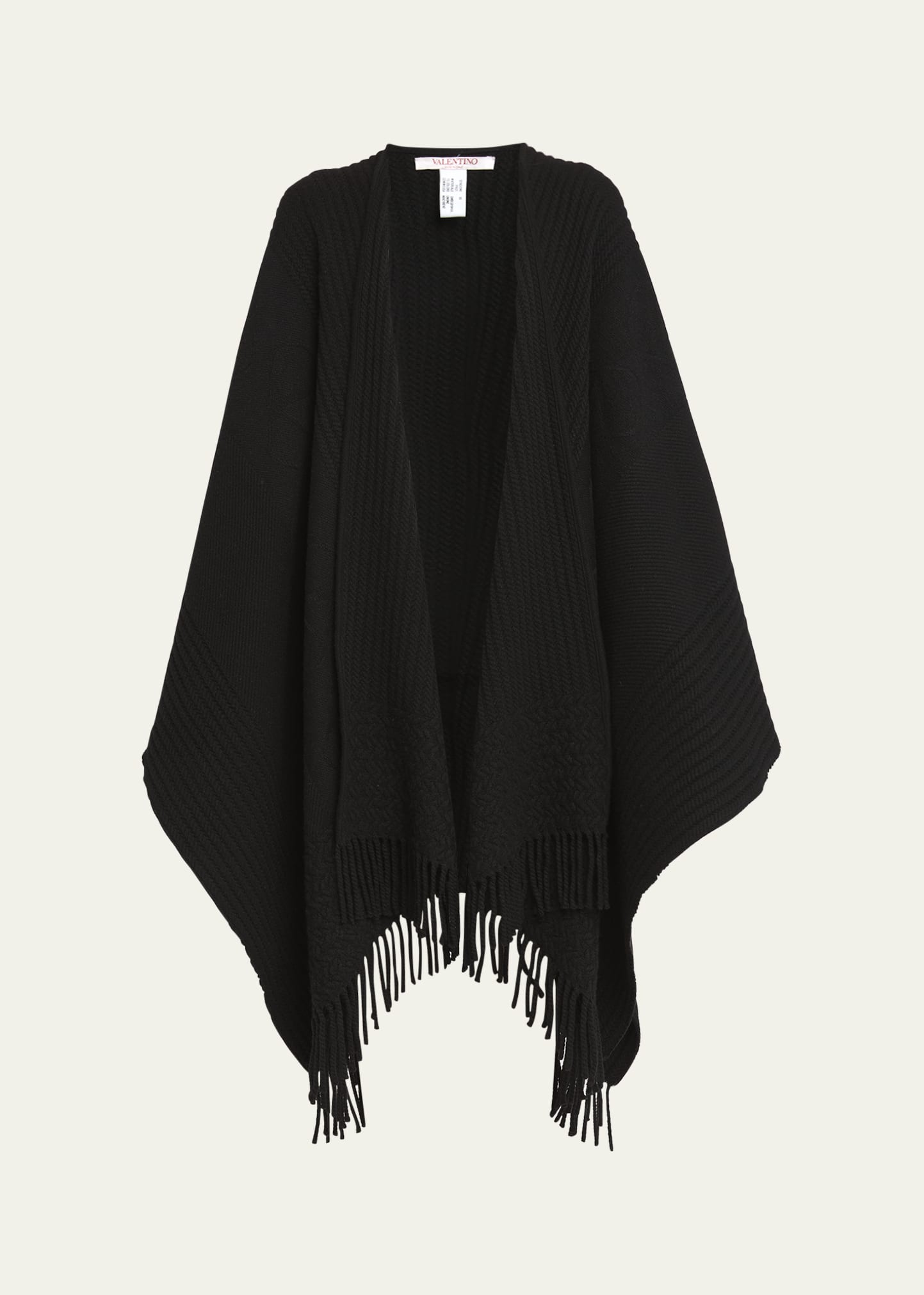 Valentino Garavani Jacquard Knit Cashmere Poncho - Bergdorf