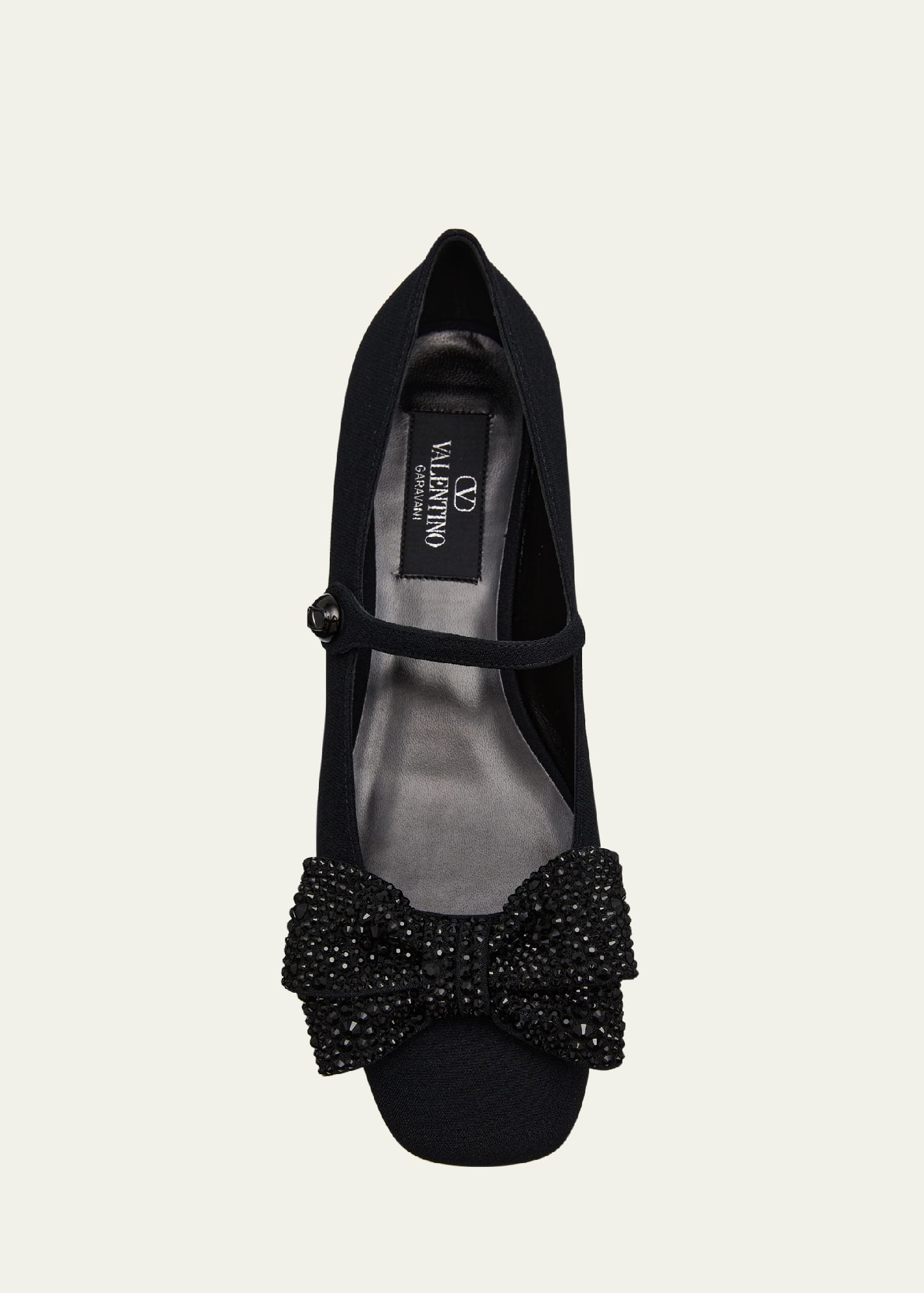 靴 Mary Jane Crystal Ribbon Satin Flats Mary Jane Crystal Ribbon Satin Flats