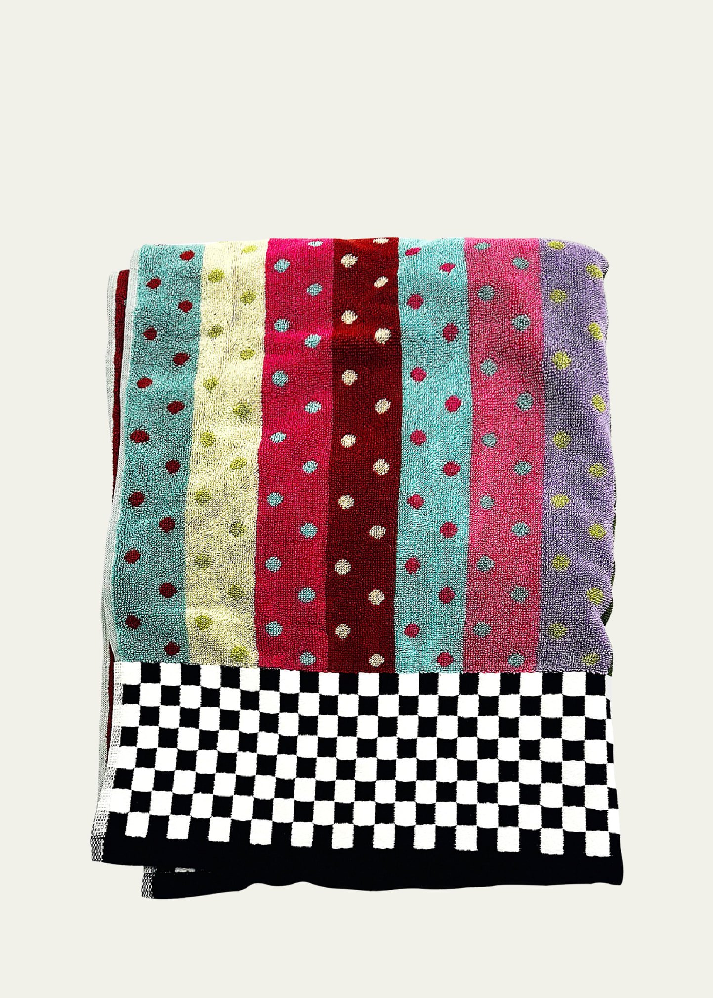 Stripe & Dot Confetti Bath Towel