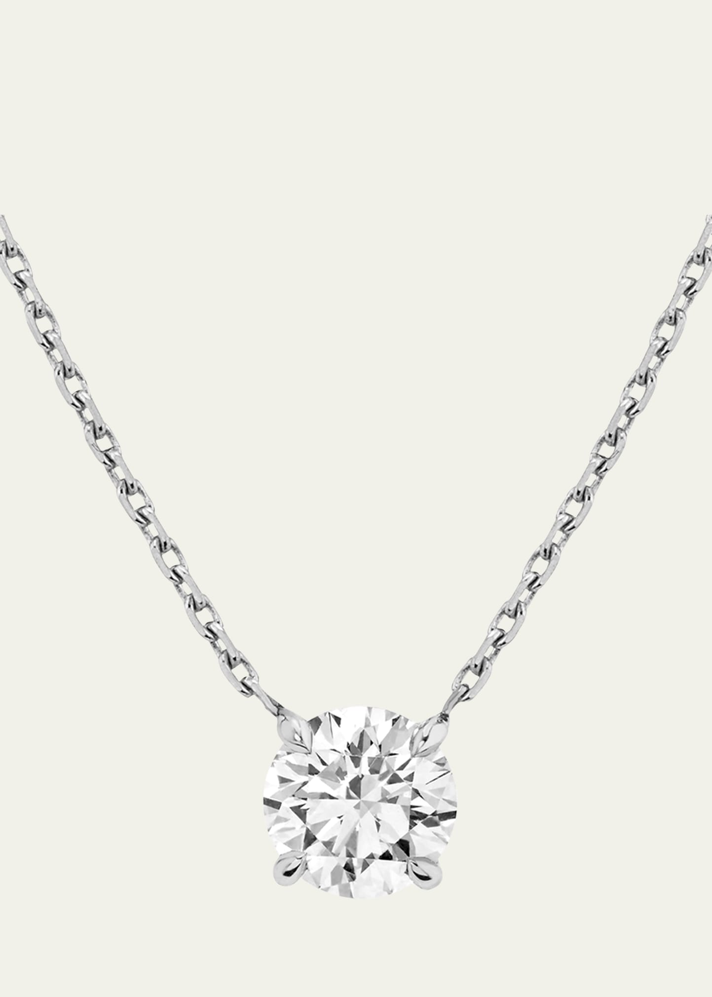 VRAI Brilliant Cut Round Solitaire Lab Grown Diamond Necklace 1.0tcw Bergdorf Goodman
