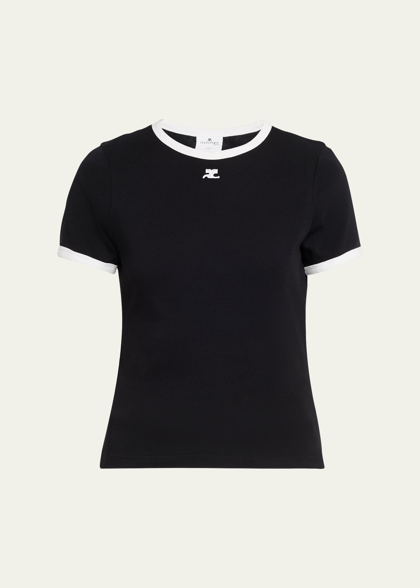 Courreges Signature Contrast T-Shirt - Bergdorf Goodman
