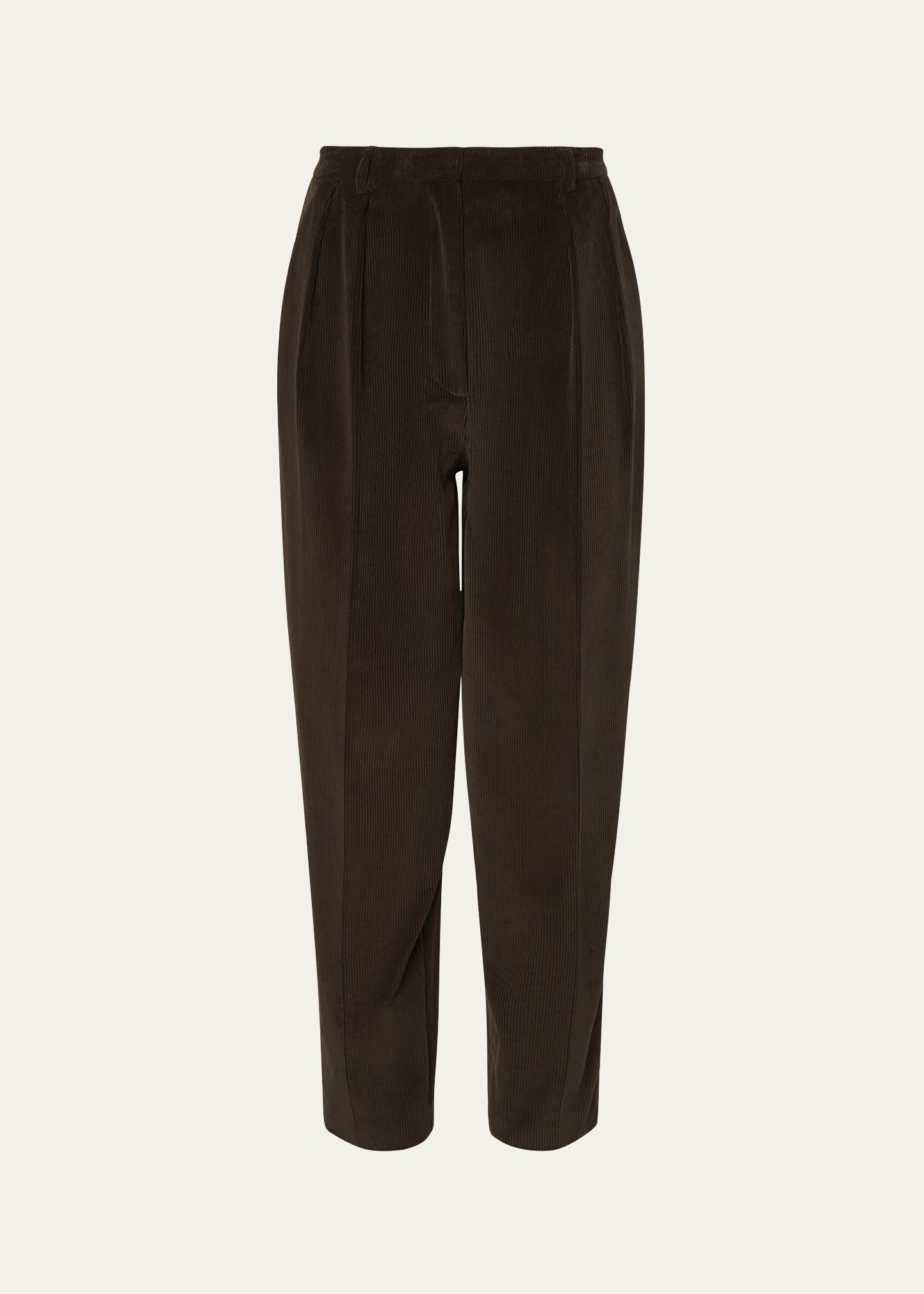 Altuzarra Emmett Corduroy Double-Pleated Tapered Pants