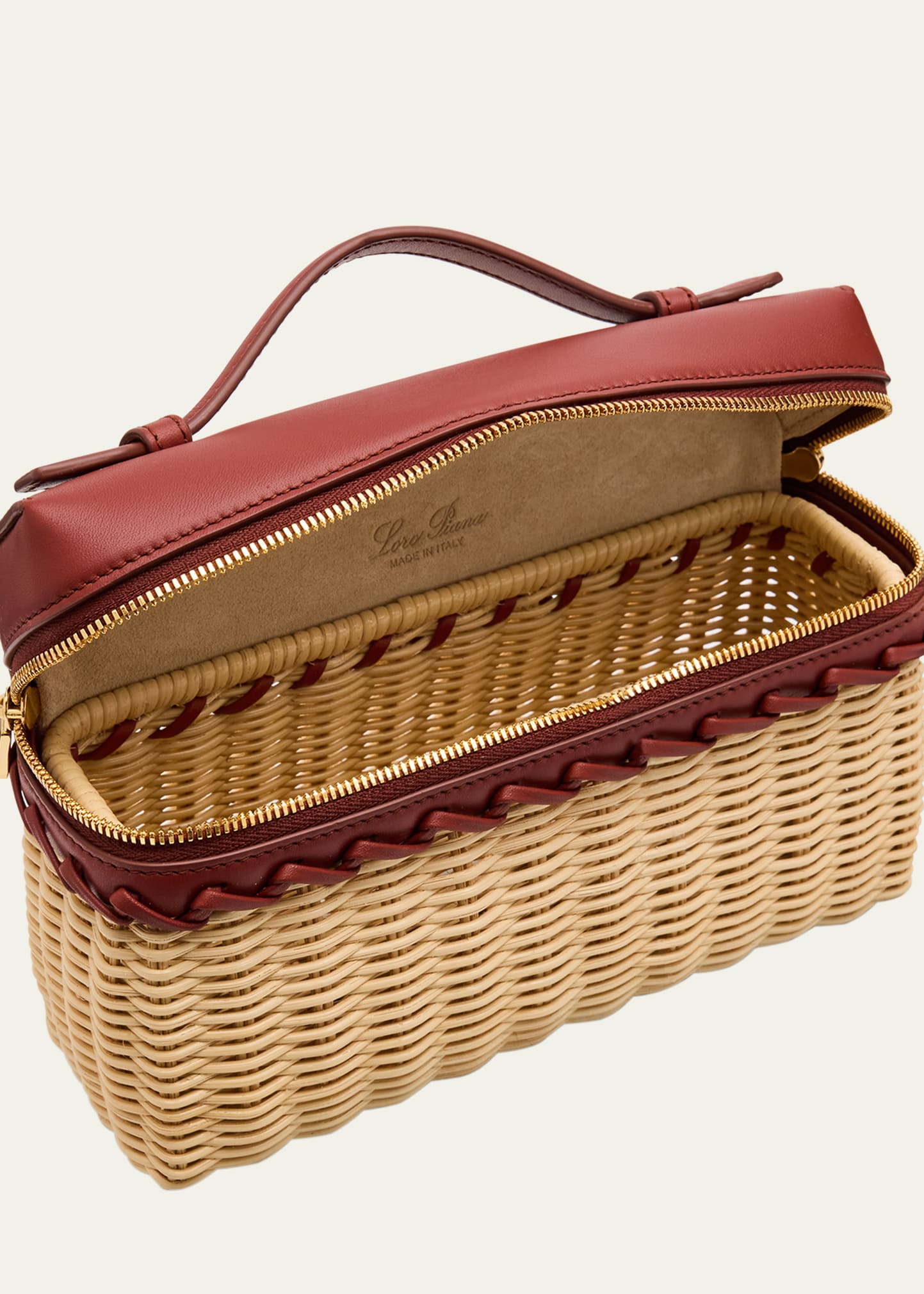 Loro Piana Extra Pocket Zip Rattan Crossbody Bag - Bergdorf Goodman