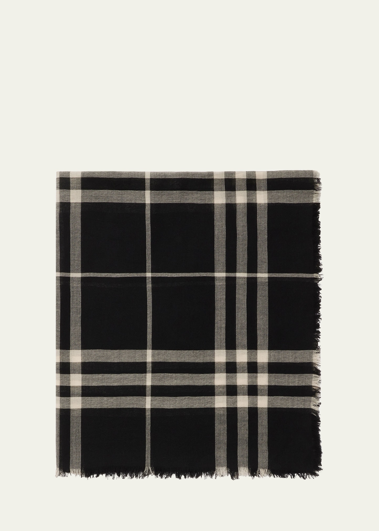 Burberry Giant Check Wool Scarf - Bergdorf Goodman