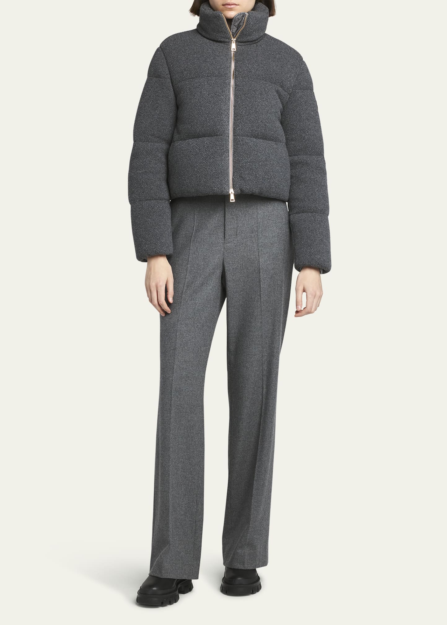 Moncler Breze Cashmere-Blend Puffer Jacket - Bergdorf Goodman