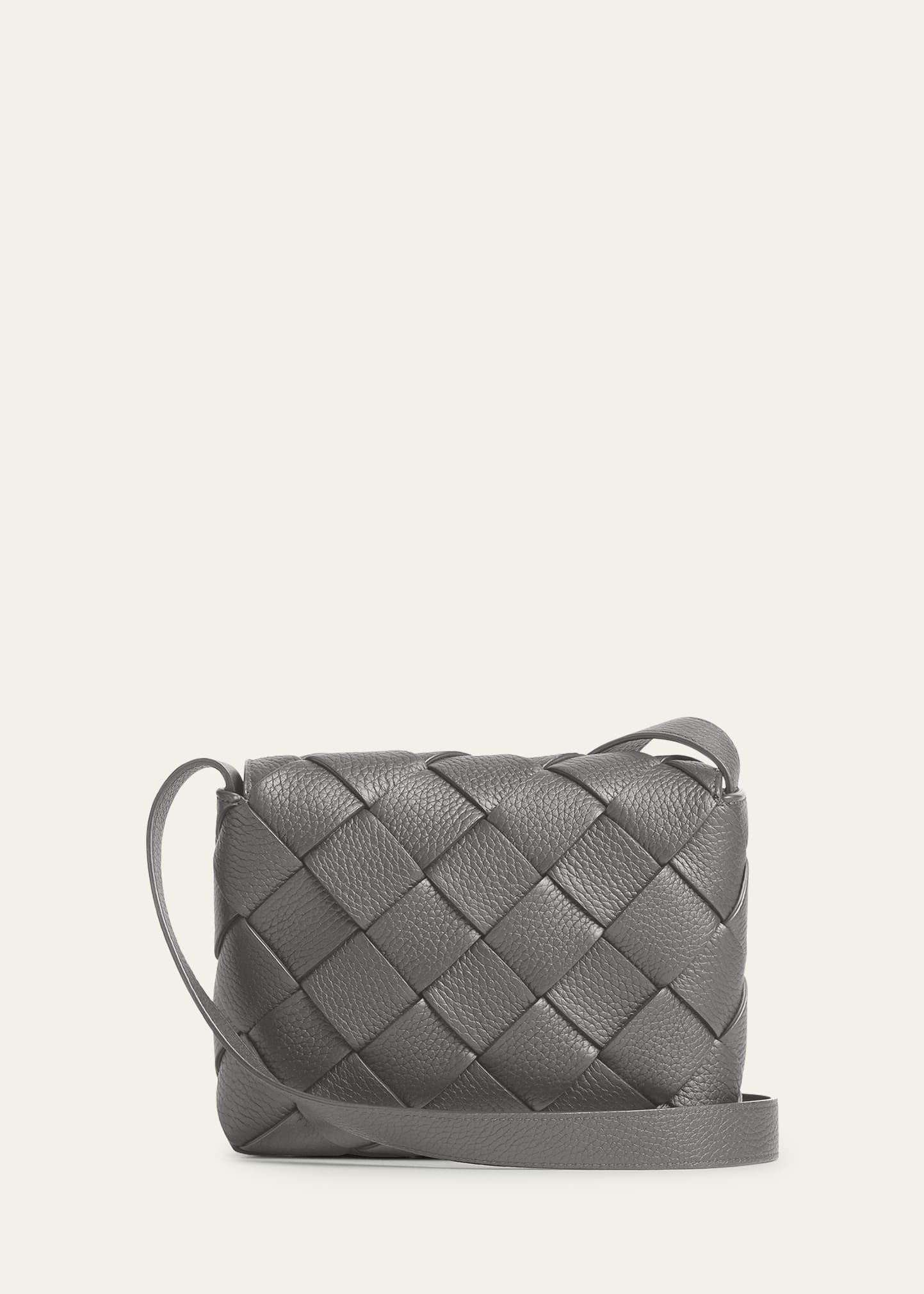 Bottega Veneta Men's Small Intreccio Leather Crossbody Bag