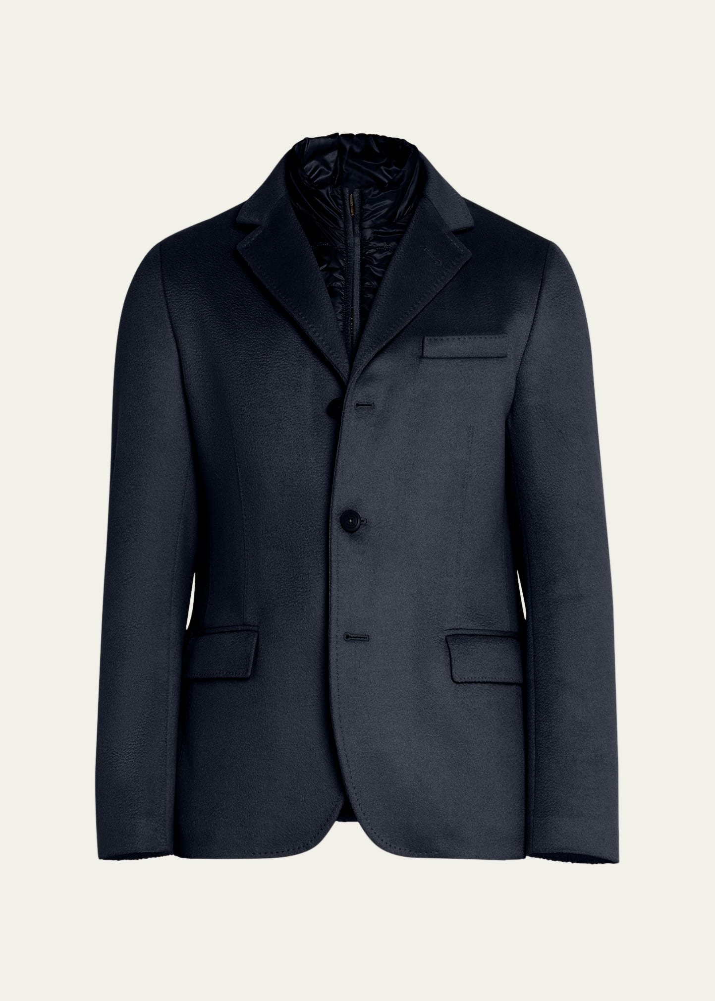 Herno Men's Cashmere Blazer with Nylon Wind Guard - Bergdorf