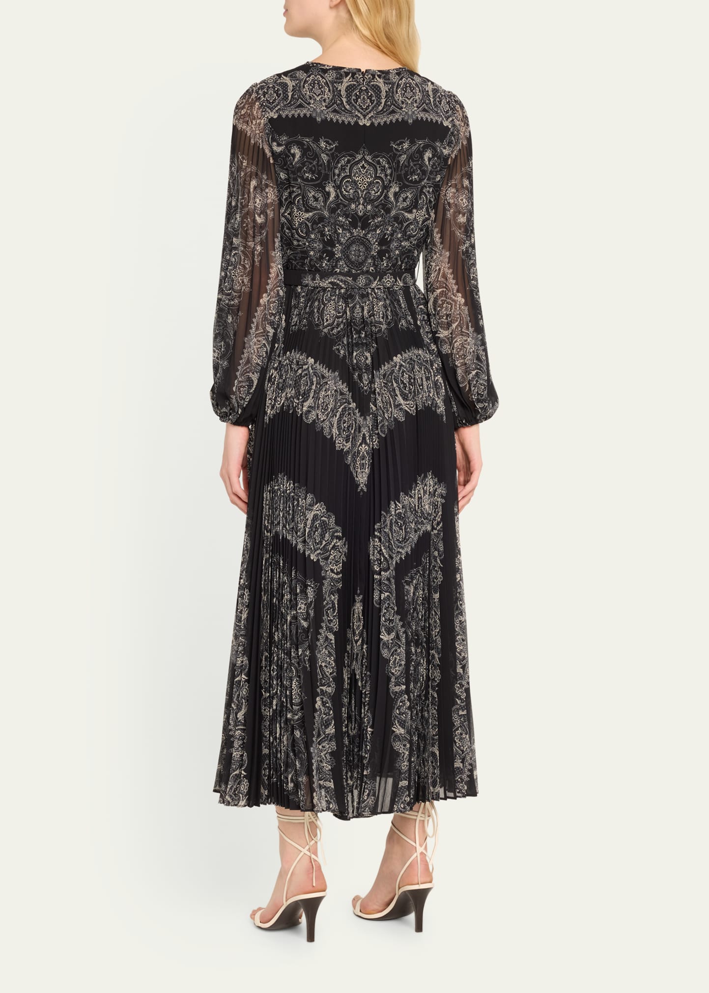 knee length dresses for ladies Sunray Pleat Midi Dress main image 1