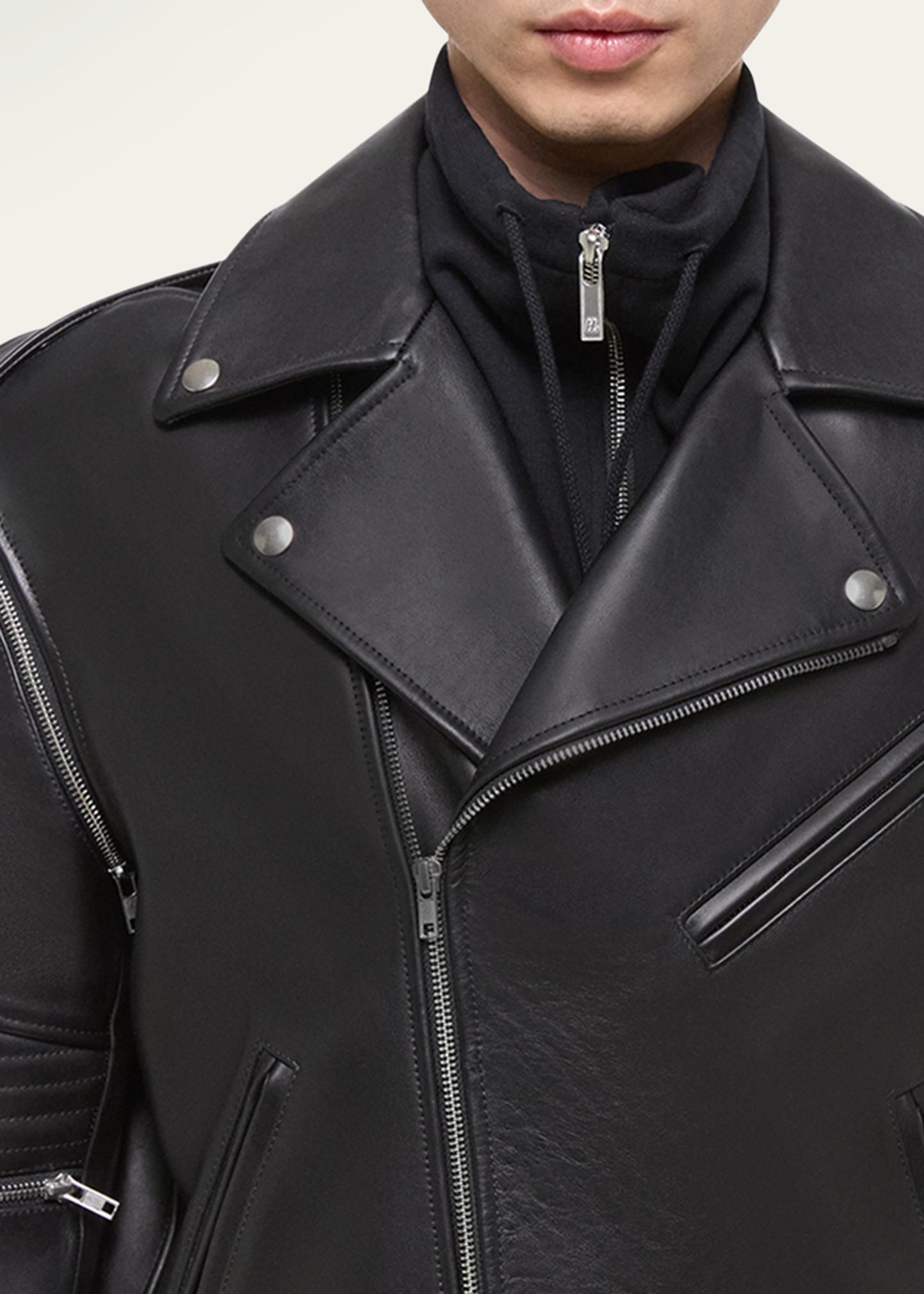 Helmut Lang Men's Astro Leather Biker Jacket - Bergdorf Goodman