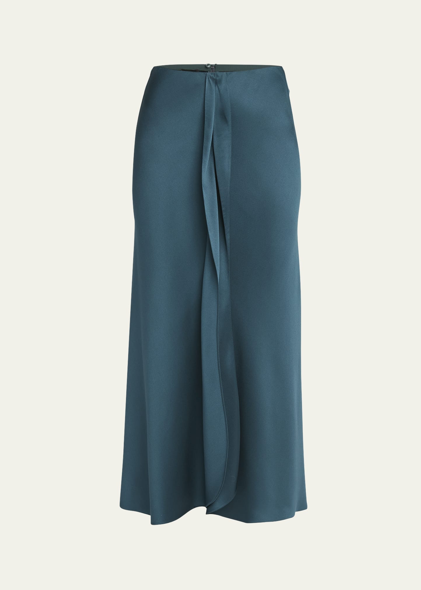 Giorgio Armani Silk Center-Pleat Midi Skirt - Bergdorf Goodman