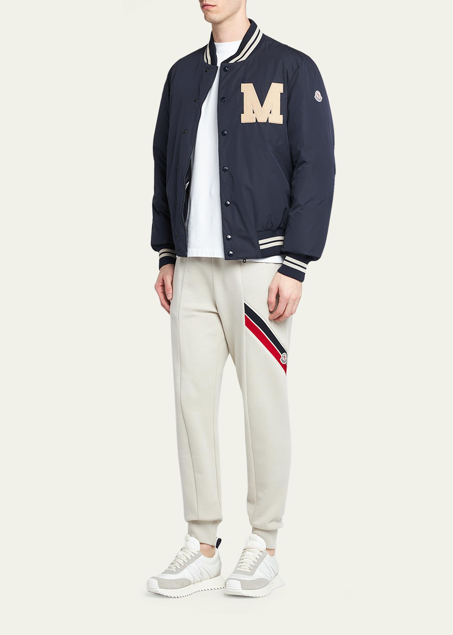 Moncler Men's Lateltin Padded Varsity Bomber Jacket - Bergdorf Goodman