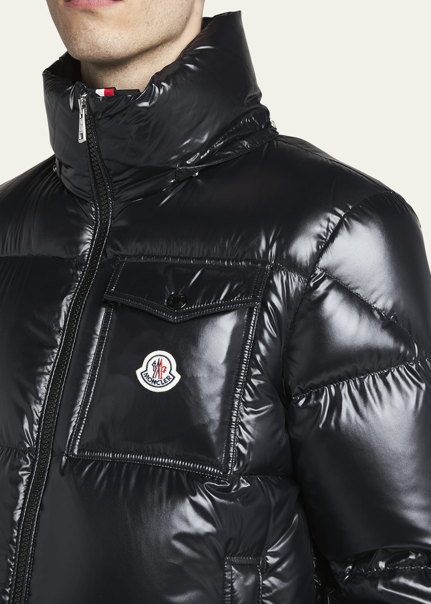 Moncler Men's Montbeliard Short Down Jacket - Bergdorf Goodman