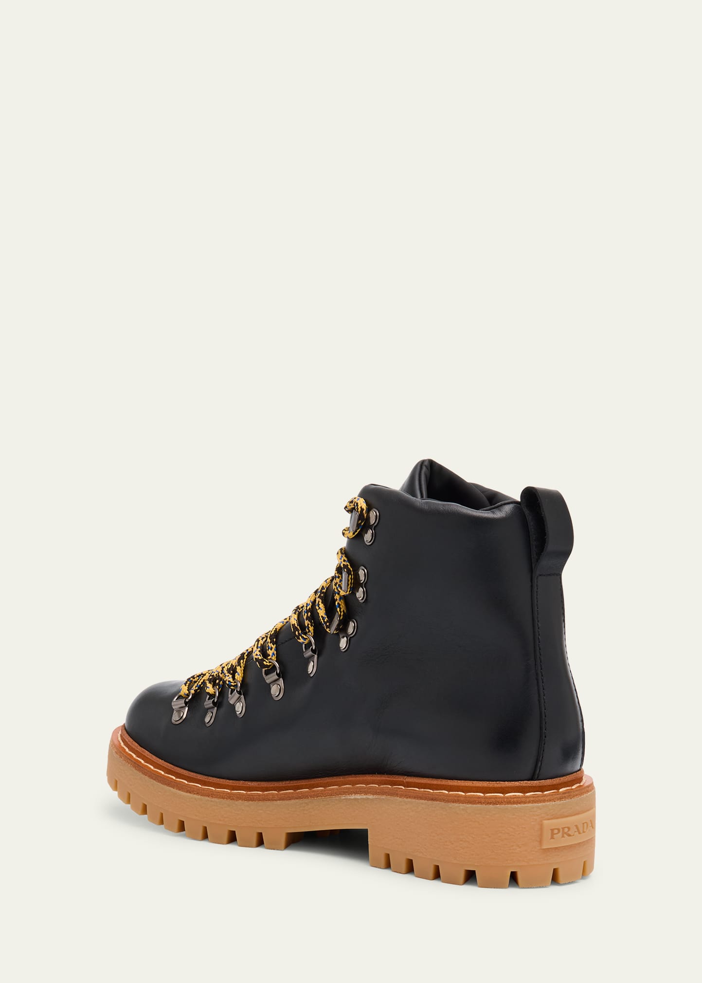 Prada Men's St Mortiz Leather Lace-Up Boots - Bergdorf Goodman