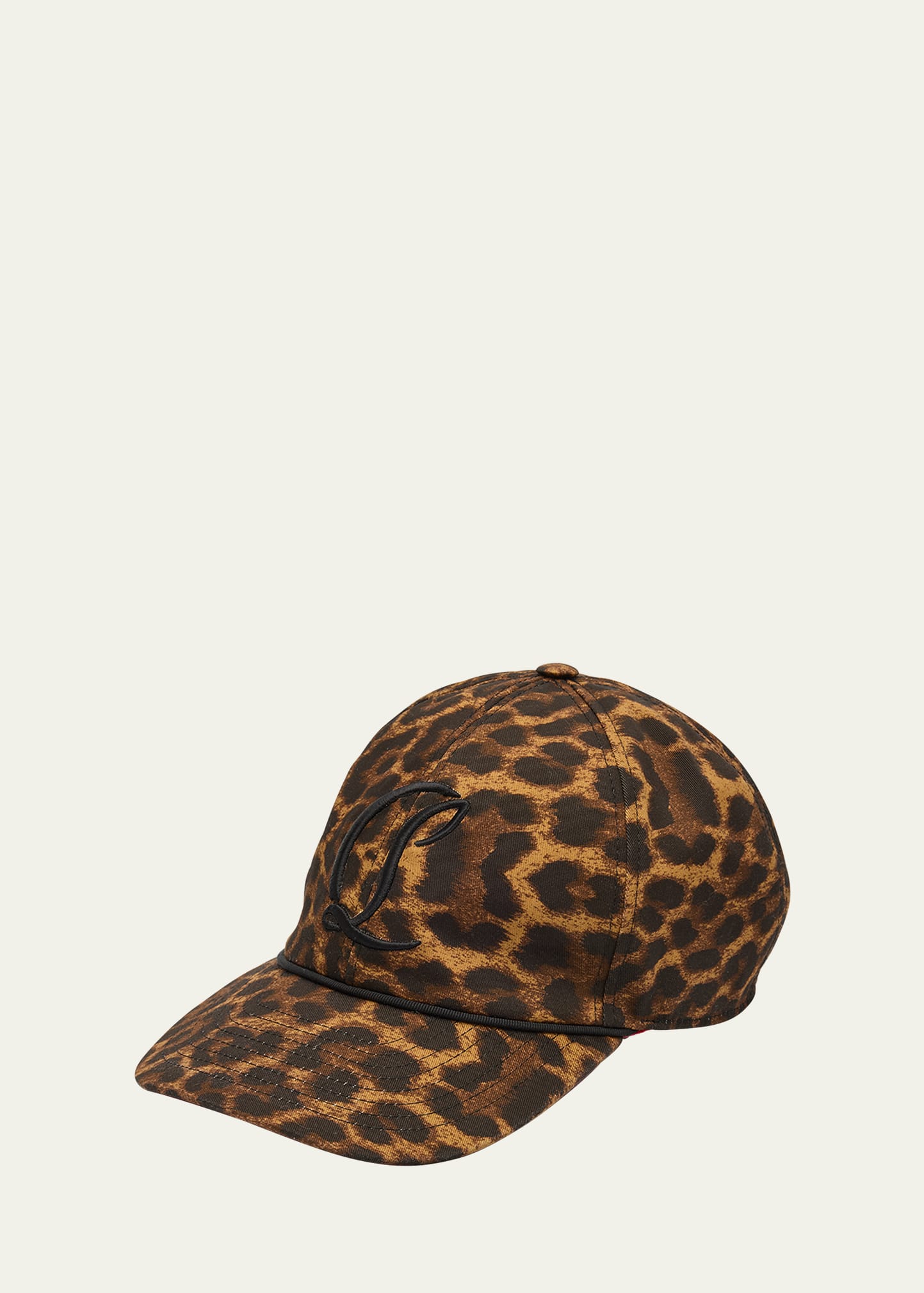 Christian Louboutin Men's Mooncrest Canvas Leopard 50s