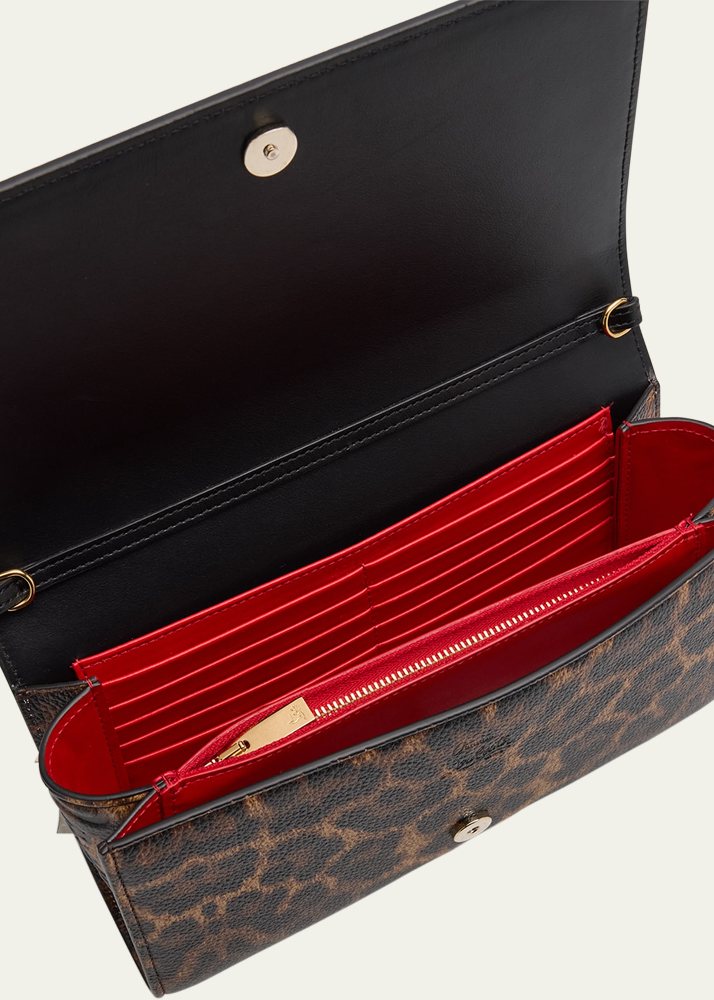 Christian Louboutin Paloma Spike Leopard-Print Leather